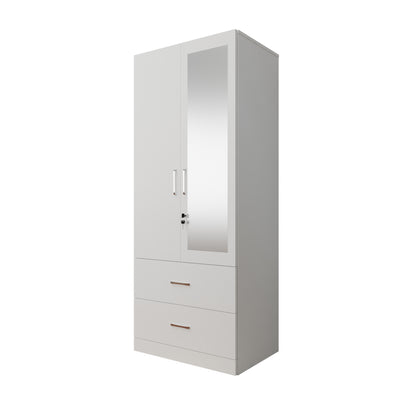 AVIRA | Wardrobe With Mirror, Hinged | 2 Door