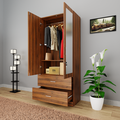 AVIRA | Wardrobe With Mirror, Hinged | 2 Door