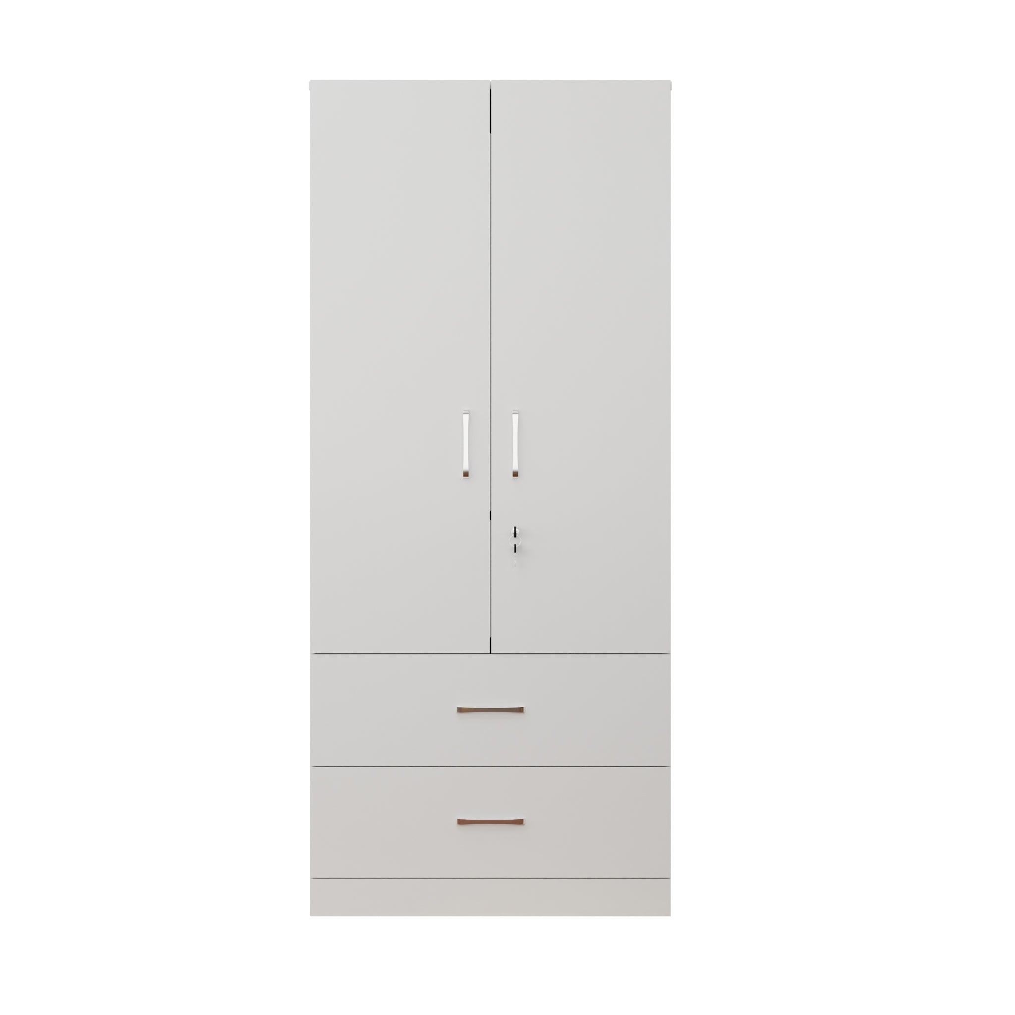 AVIRA | Wardrobe , Hinged | 2 Door, 2 Drawer Wardrobes VIKI FURNITURE   