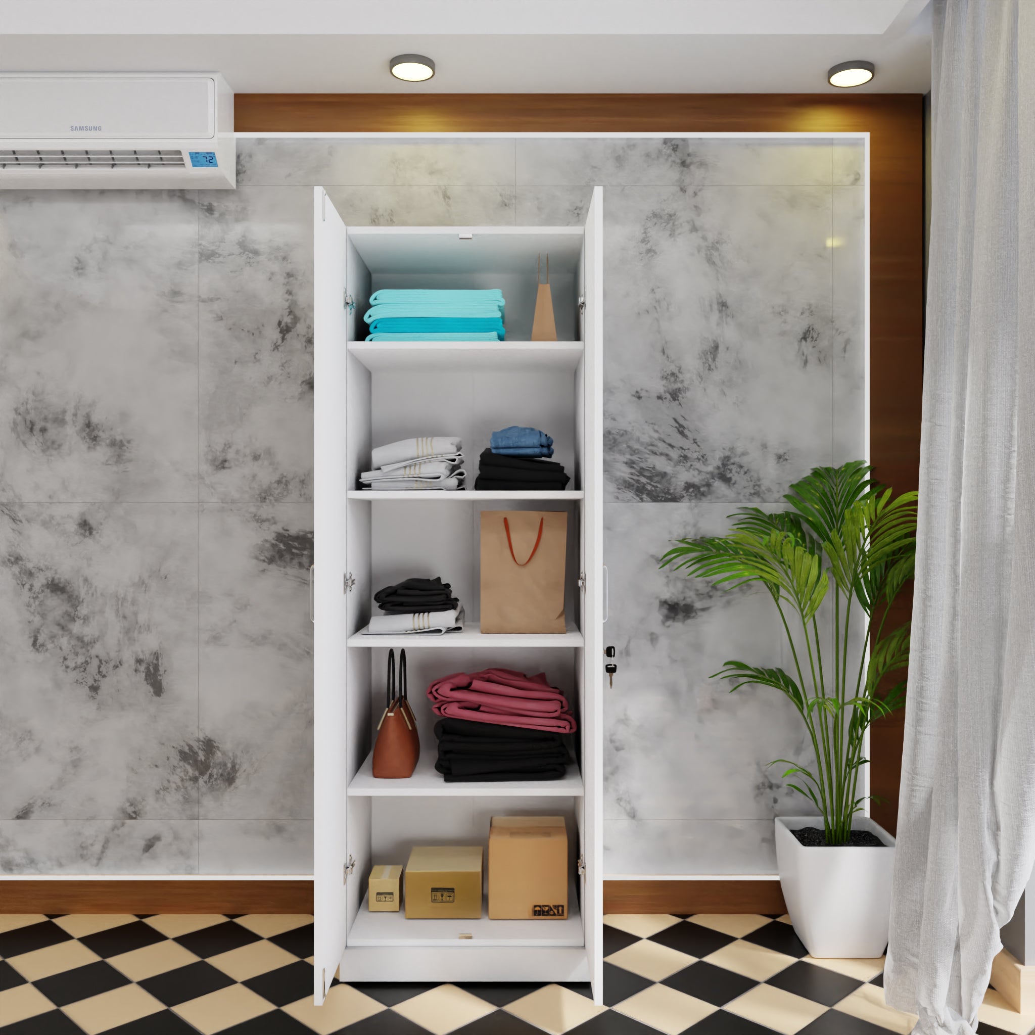 AVIRA |Wardrobe, Hinged | 2 Door Wardrobes VIKI FURNITURE   