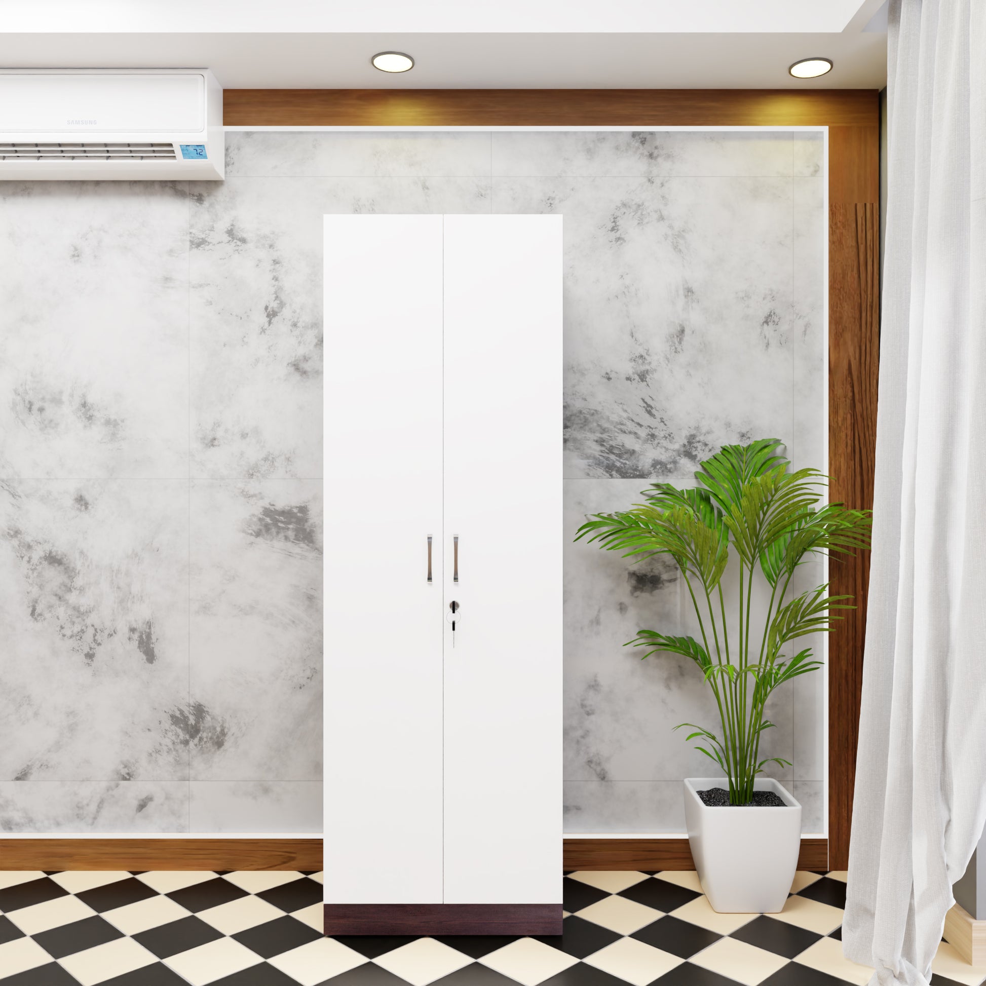 AVIRA |Wardrobe, Hinged | 2 Door & Dual Color Wardrobes VIKI FURNITURE   