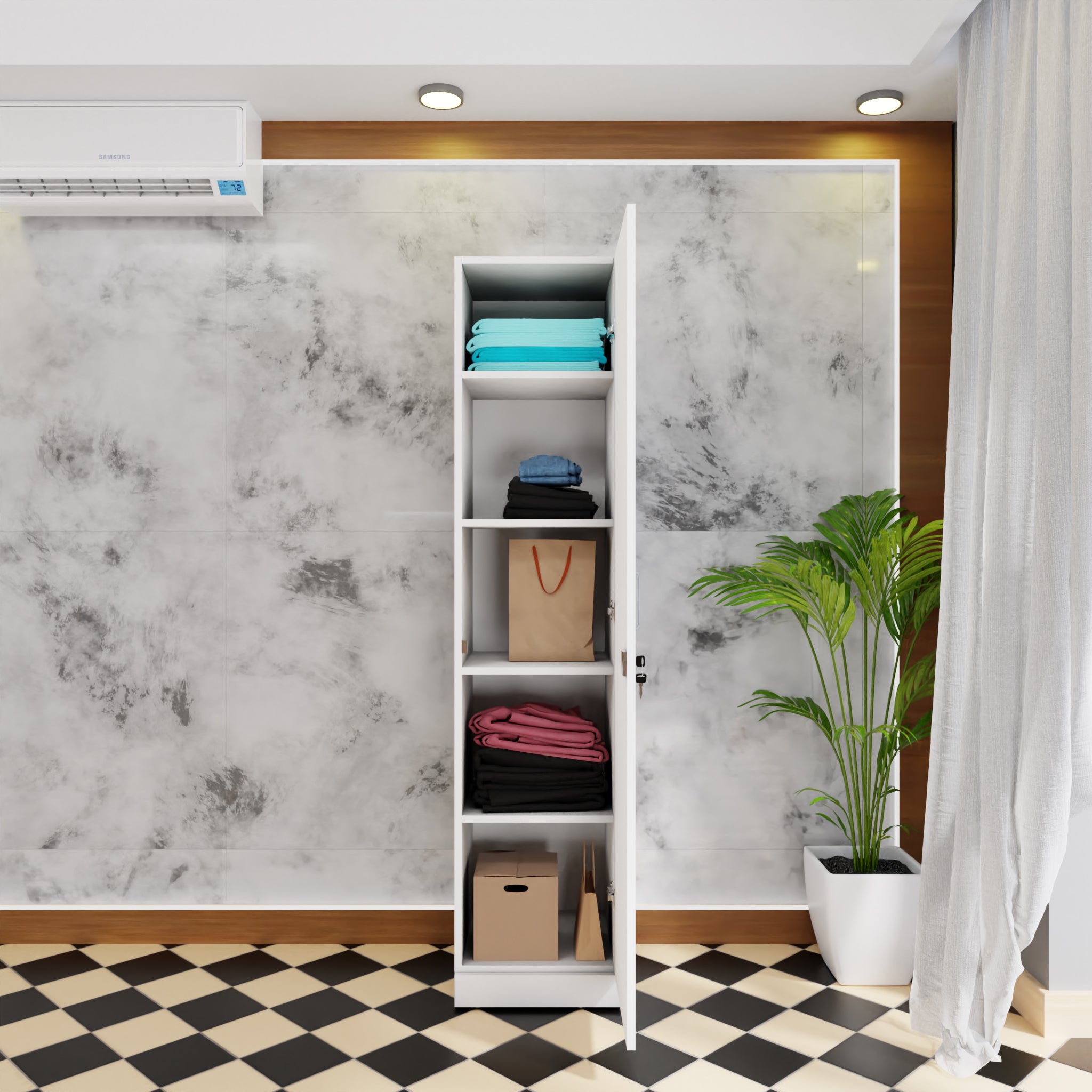 AVIRA |Wardrobe, Hinged | 1 Door Wardrobes VIKI FURNITURE   