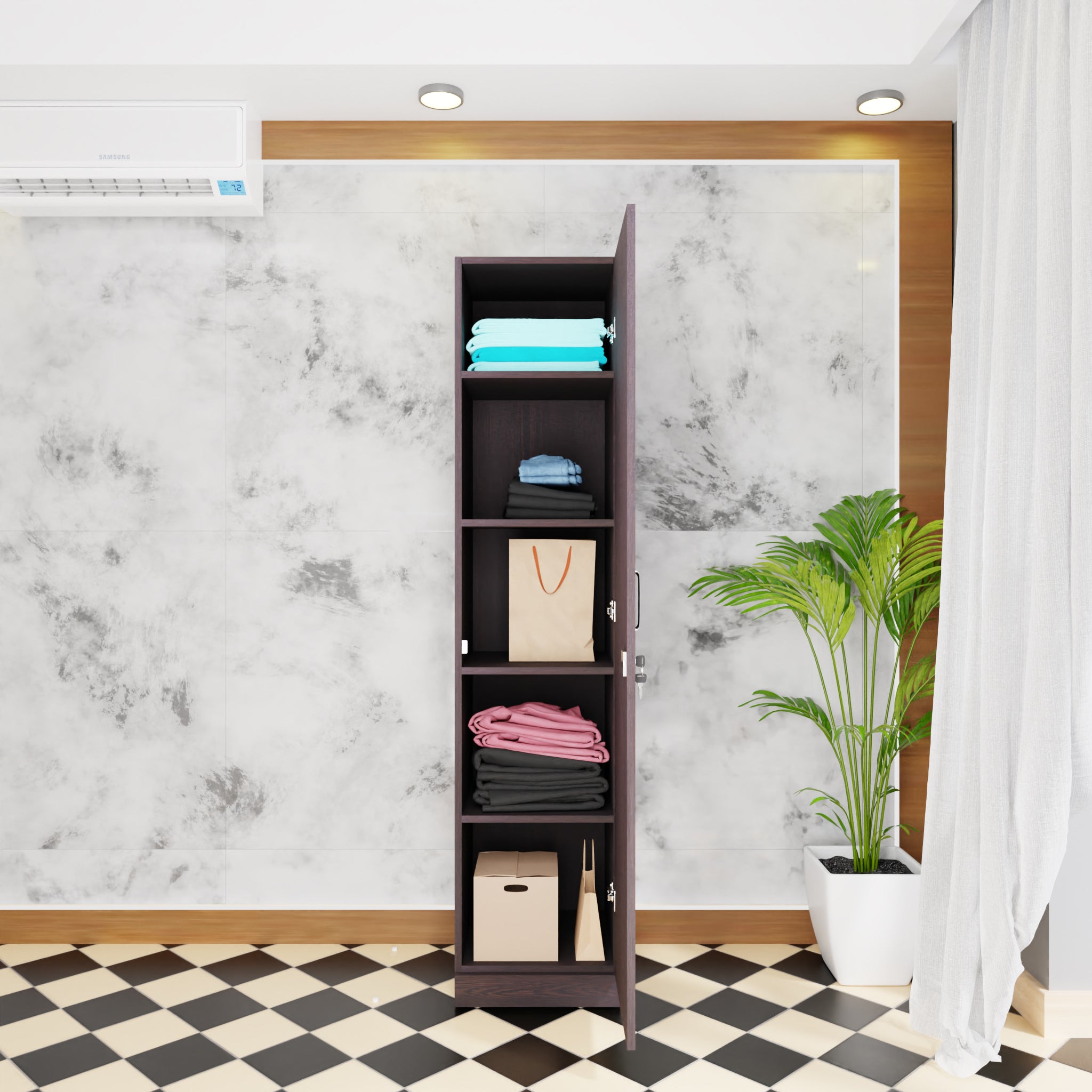 AVIRA |Wardrobe, Hinged | 1 Door Wardrobes VIKI FURNITURE   