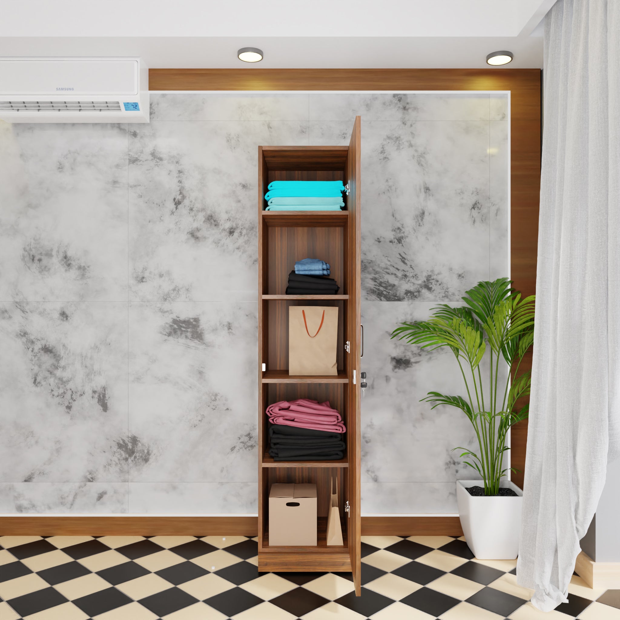 AVIRA |Wardrobe, Hinged | 1 Door Wardrobes VIKI FURNITURE   