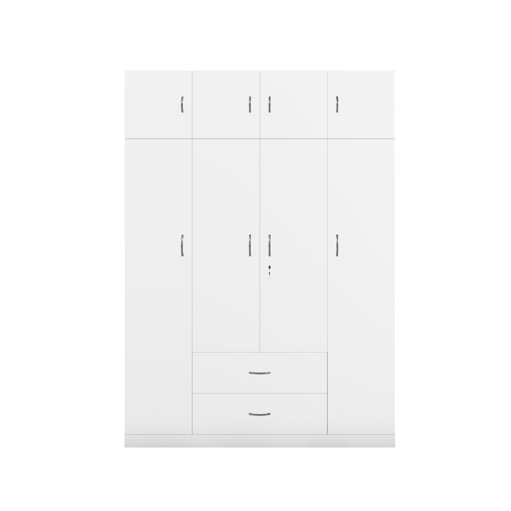 AVIRA |Wardrobe , Hinged | 4 Door, 2 Drawer with loft Wardrobes VIKI FURNITURE   