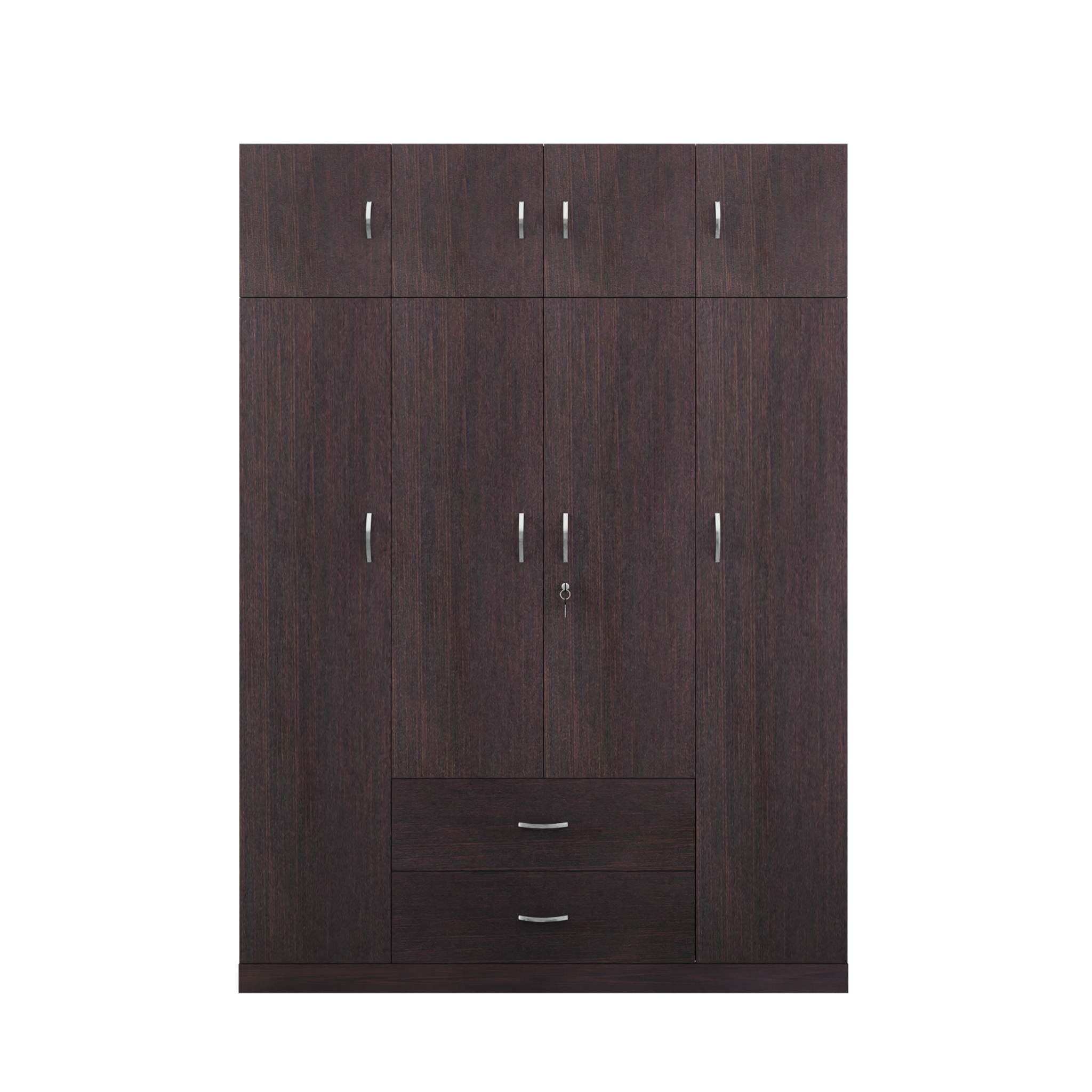 AVIRA |Wardrobe , Hinged | 4 Door, 2 Drawer with loft Wardrobes VIKI FURNITURE   