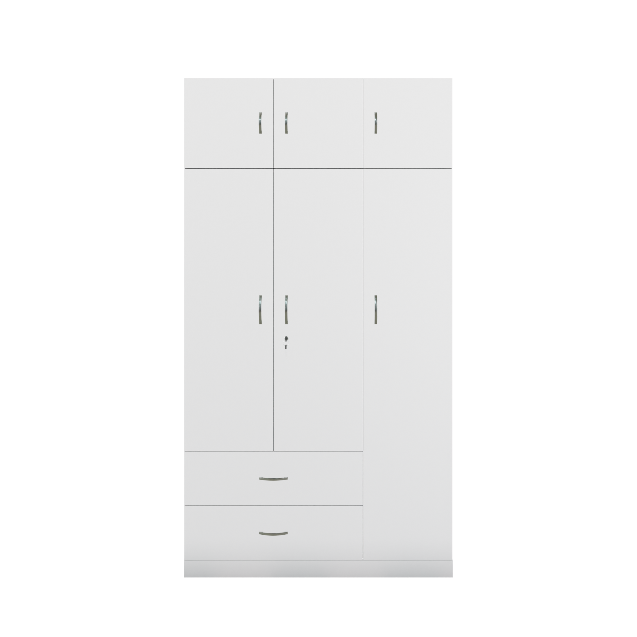 AVIRA |Wardrobe , Hinged | 3 Door, 2 Drawer with loft Wardrobes VIKI FURNITURE   