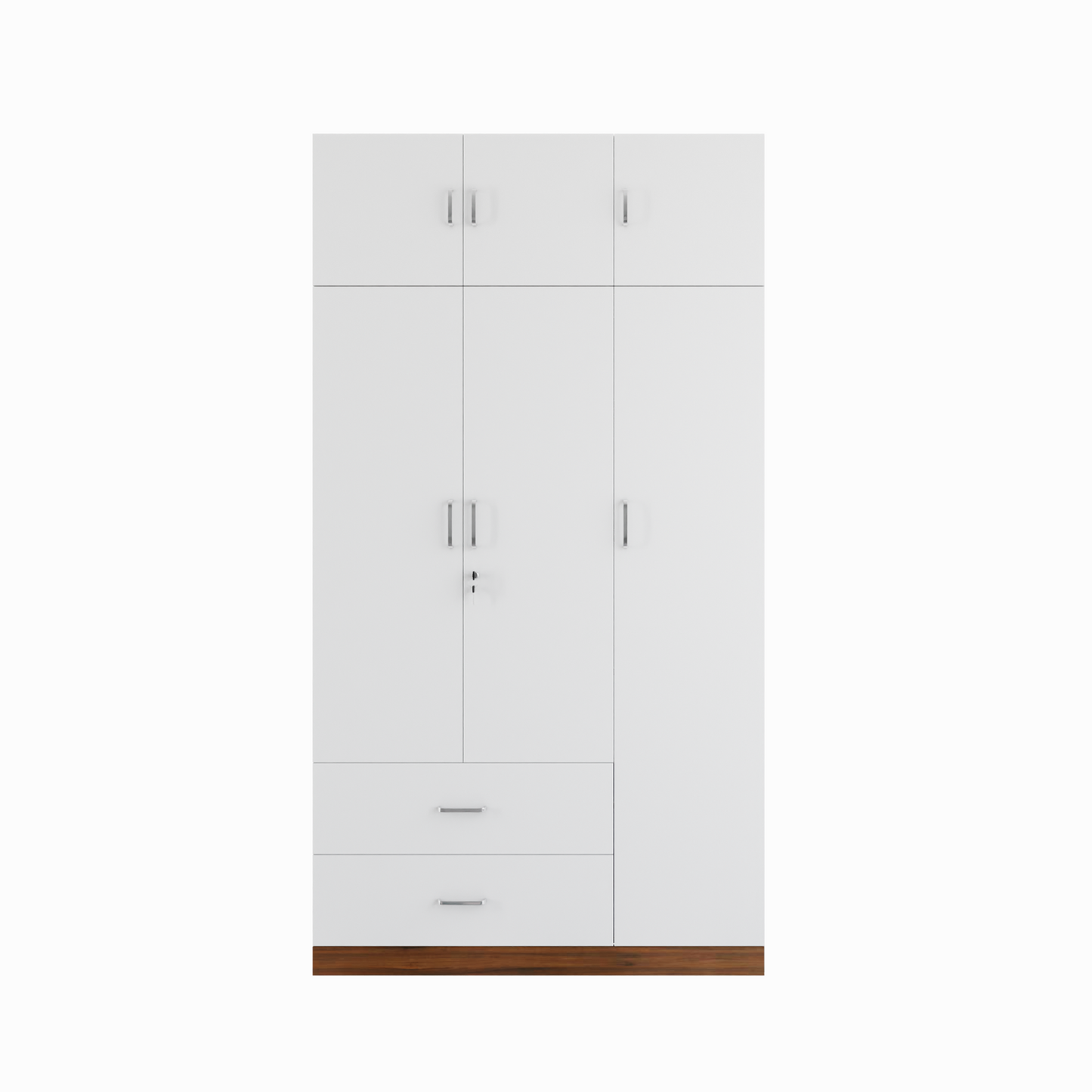 AVIRA |Wardrobe , Hinged | 3 Door, 2 Drawer with loft & Dual Color Wardrobes VIKI FURNITURE   