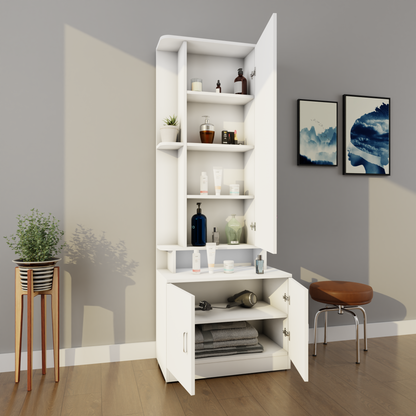 TV Unit | 2 Drawers, Shelf & Open Shelves | Single Color TV & Entertainment Unit VIKI FURNITURE