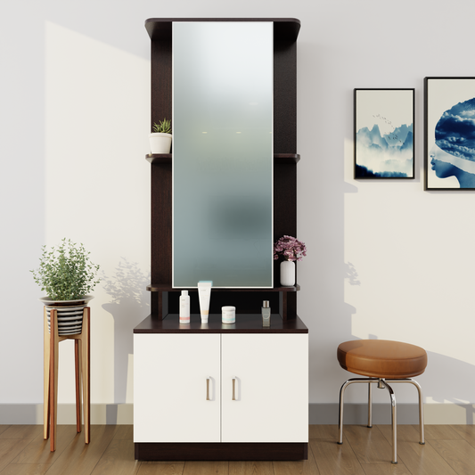 TV Unit | 2 Door, Open Shelves | Single Color TV & Entertainment Unit VIKI FURNITURE