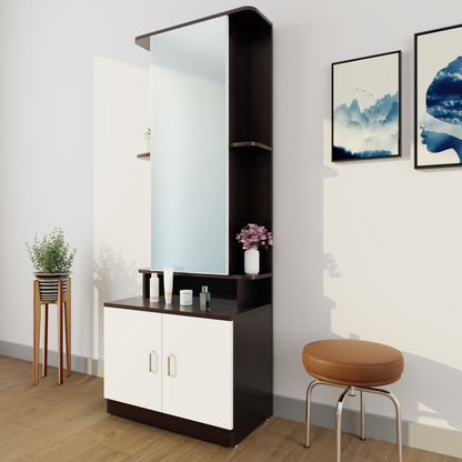 Dressing Table with Mirror Door | Double Door & Shelves | Multi Color Dressing Table VIKI FURNITURE   