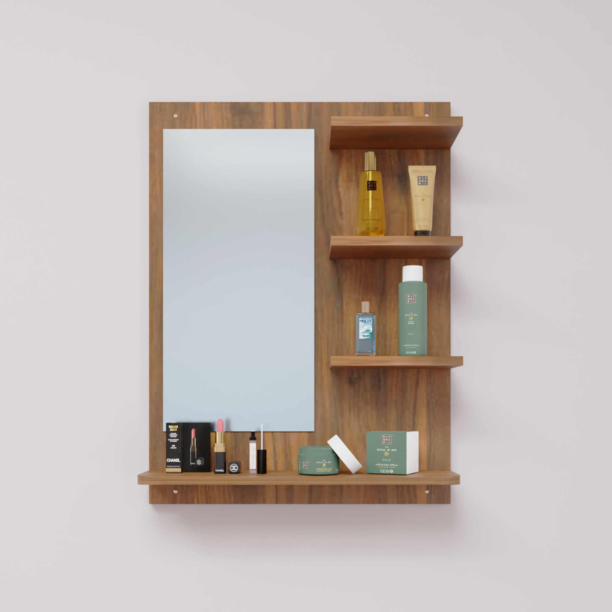 Dressing Table with Mirror | Open Shelves Dressing Table VIKI FURNITURE   
