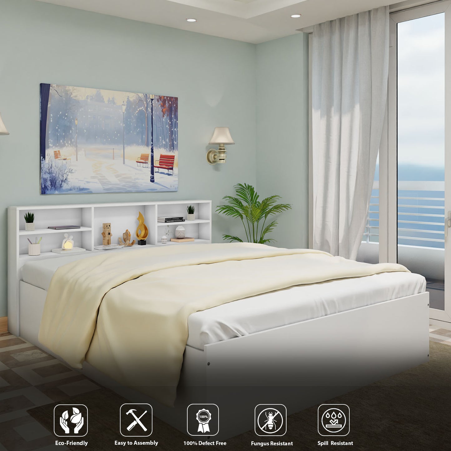 VIKI |Hydraulic Engineered Wood Bed with Storage, Bedroom Bed | King(70x80) Bedroom Furniture Sets VIKI FURNITURE