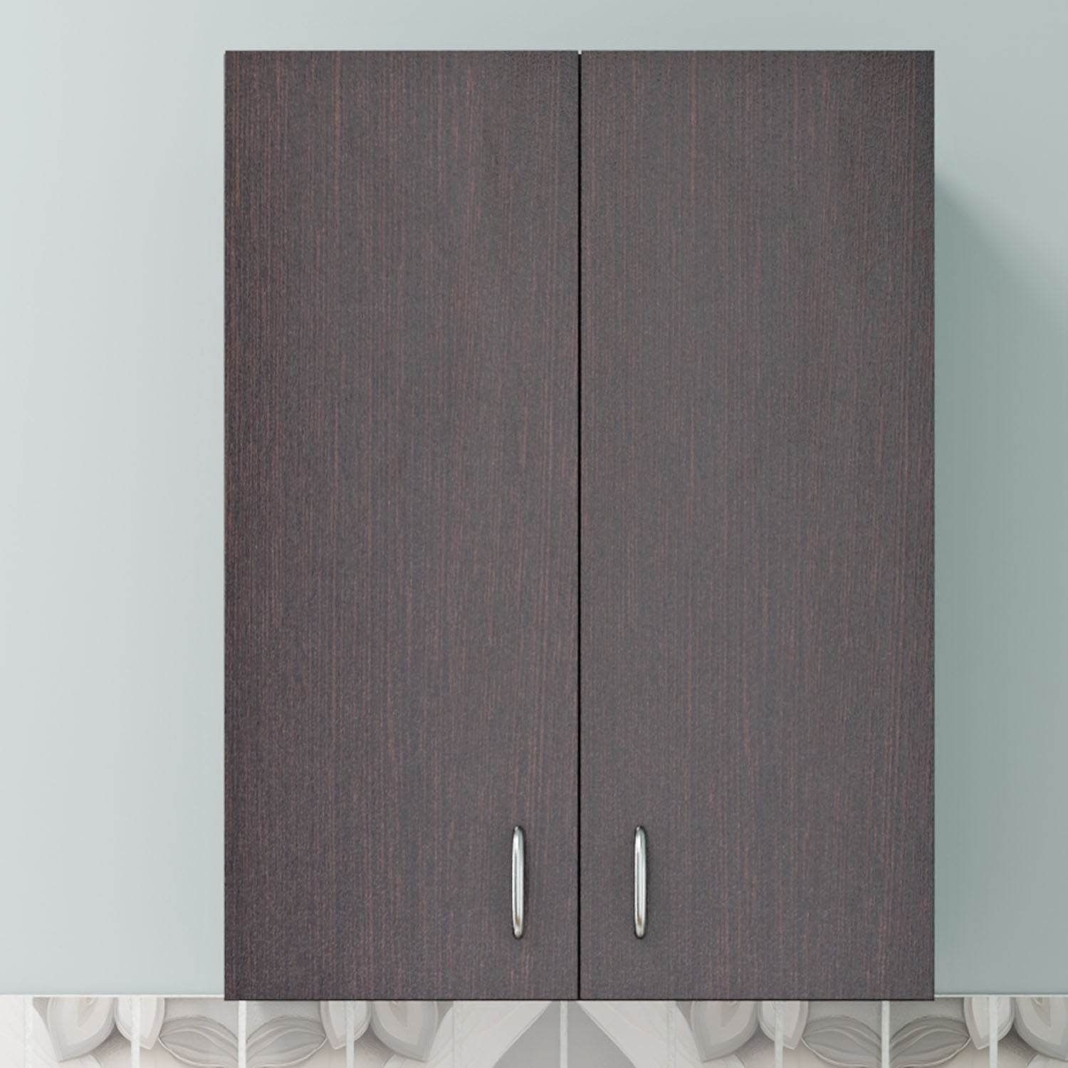 Traksha | Modular Kitchen | Wall Cabinet - 2 Doors kitchen cabinet VIKI FURNITURE Wenge
