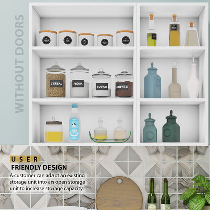 VIKI | Multipurpose Wall Mounted Cabinet with 3 Doors | Storage Solution for Kitchen, Bedroom, Office & Living Room kitchen cabinet VIKI FURNITURE