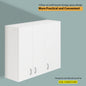 VIKI | Multipurpose Wall Mounted Cabinet with 3 Doors | Storage Solution for Kitchen, Bedroom, Office & Living Room kitchen cabinet VIKI FURNITURE 3 Doors (Medium) White Wooden Swinng