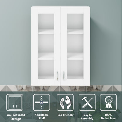 VIKI | Multipurpose Wall Mounted Cabinet with 2 Doors | Storage Solution for Kitchen, Bedroom, Office & Living Room kitchen cabinet VIKI FURNITURE