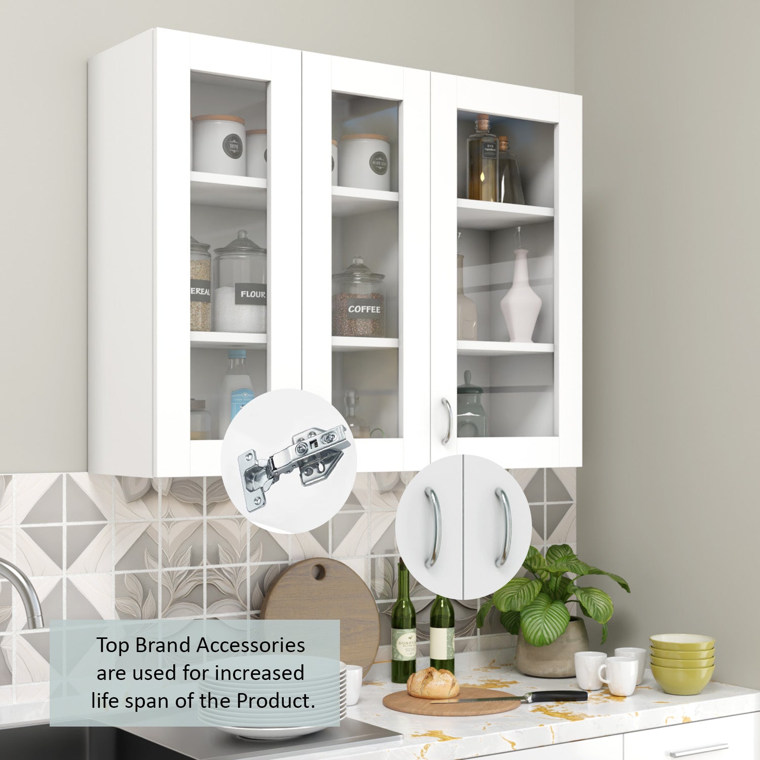 Floor Stand | Kitchen Cabinet | 4 Doors kitchen cabinet VIKI FURNITURE