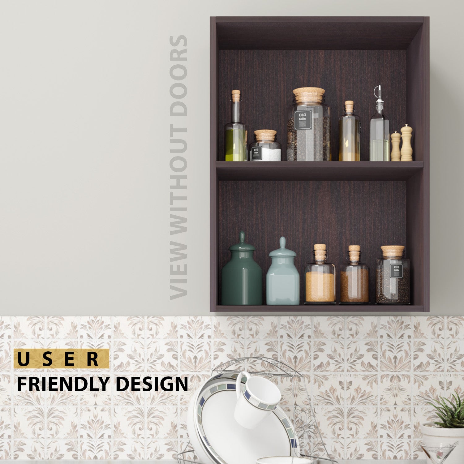 FlipUP | Modular Kitchen | Wall Cabinet - Spring 2 Doors kitchen cabinet VIKI FURNITURE