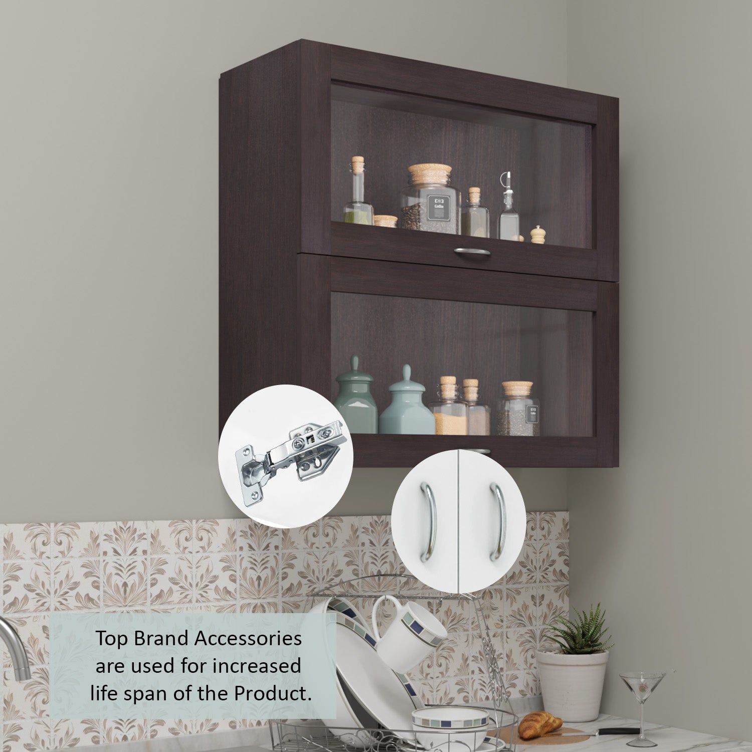 FlipUP | Modular Kitchen | Wall Cabinet - Spring 2 Doors kitchen cabinet VIKI FURNITURE