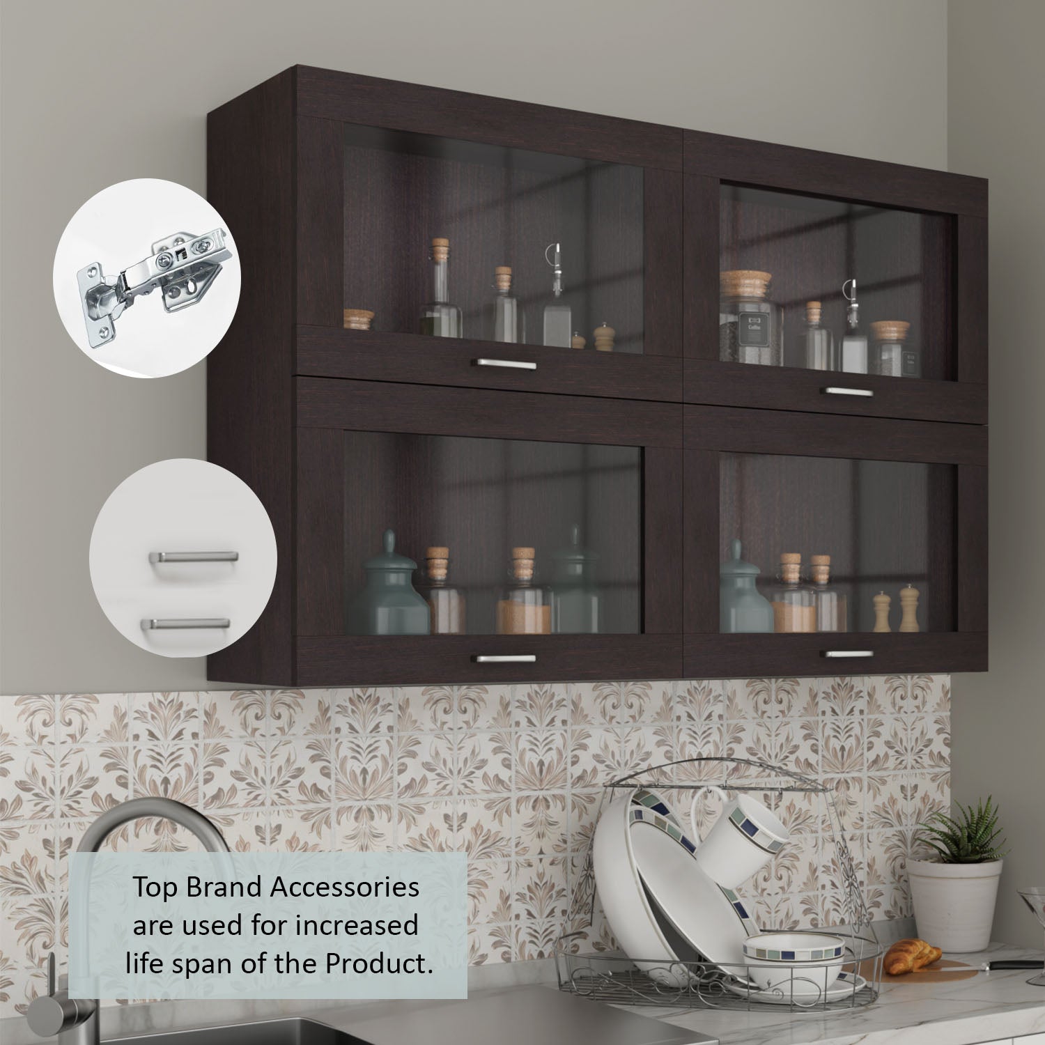 FlipUP | Modular Kitchen | Wall Cabinet - Spring 4 Doors kitchen cabinet VIKI FURNITURE