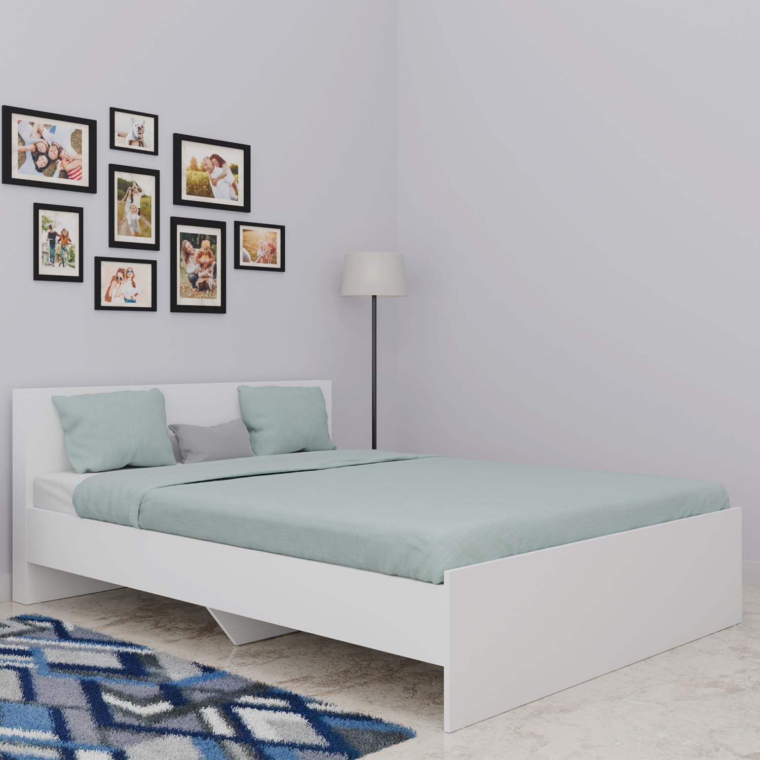 VIKI | Tapered Bed with Storage Bedroom Furniture Sets VIKI FURNITURE Queen White