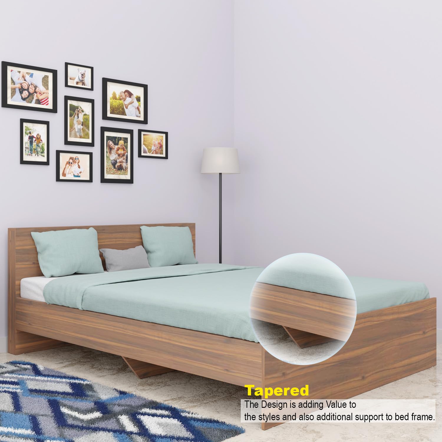 VIKI | Tapered Bed with Storage Bedroom Furniture Sets VIKI FURNITURE