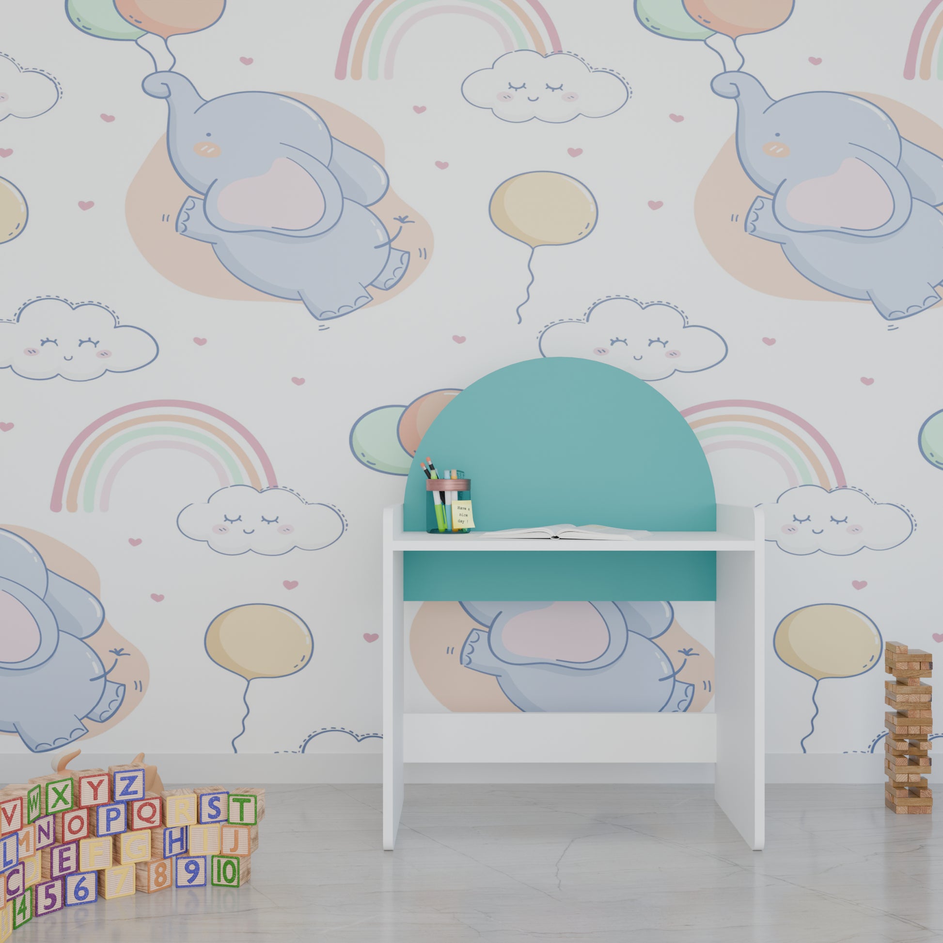 LittleLearners | Study Table | Semi Shape Study Table VIKI FURNITURE