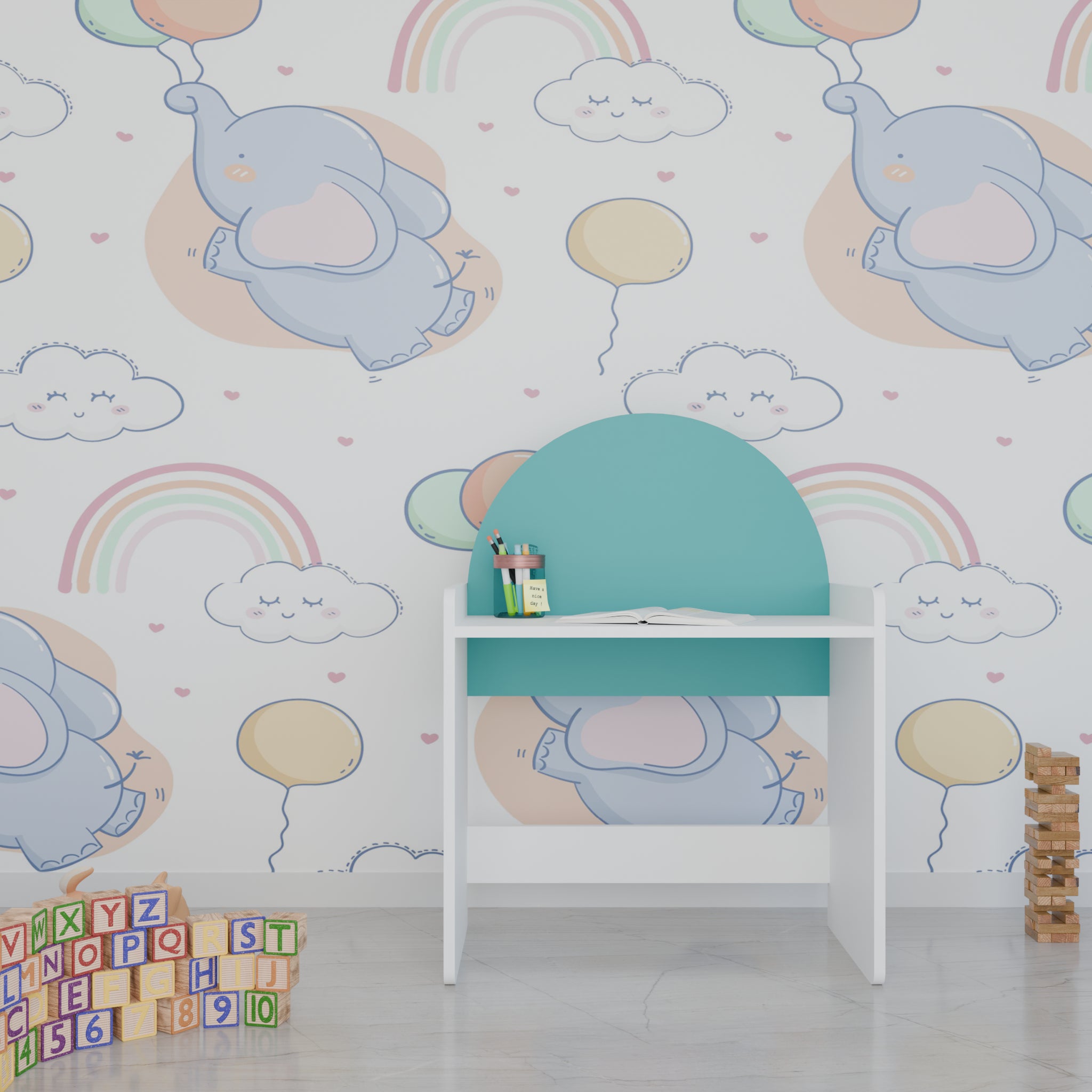 LittleLearners | Study Table | Semi Shape Study Table VIKI FURNITURE