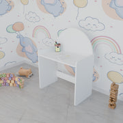 LittleLearners | Study Table | Semi Shape Study Table VIKI FURNITURE White