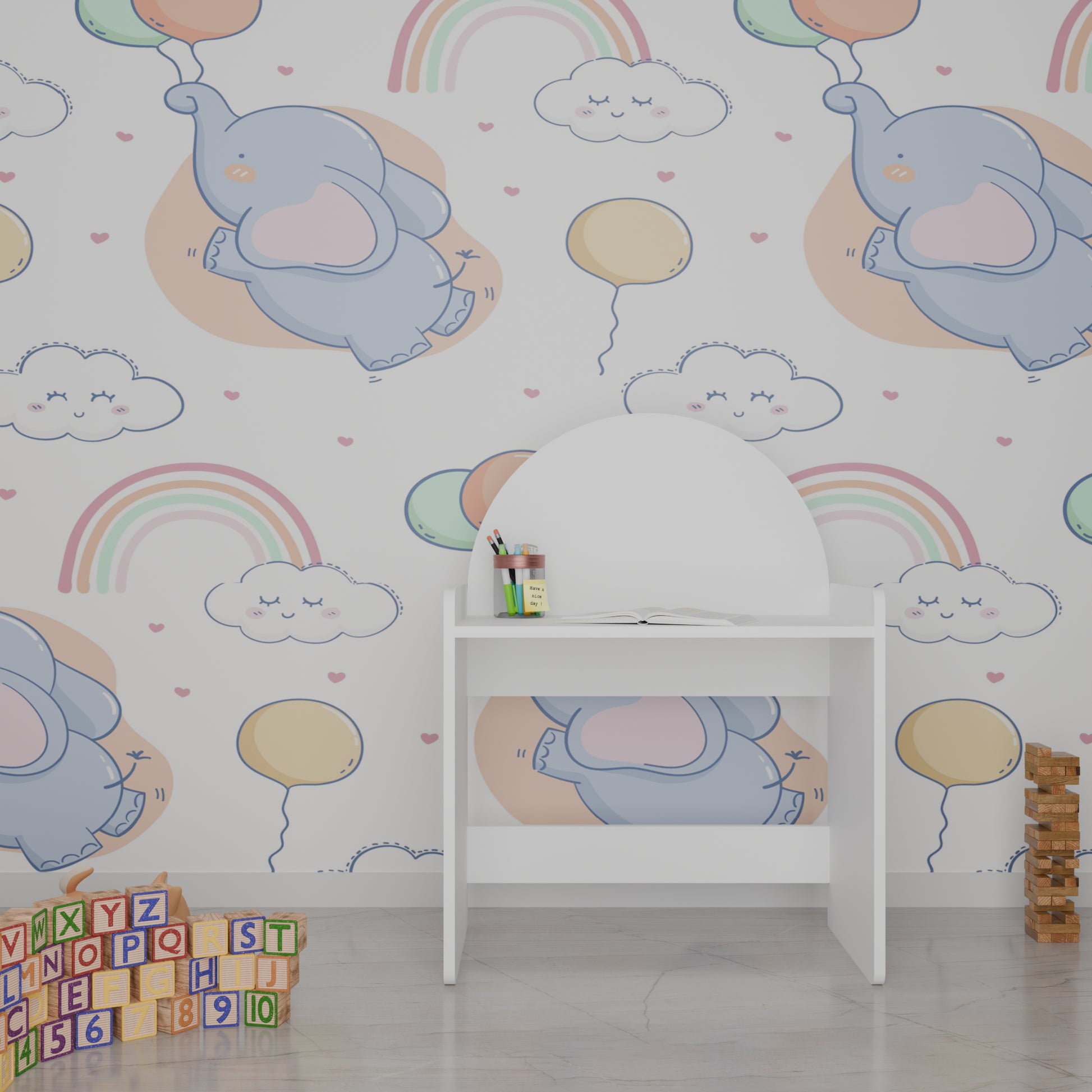 LittleLearners | Study Table | Semi Shape Study Table VIKI FURNITURE