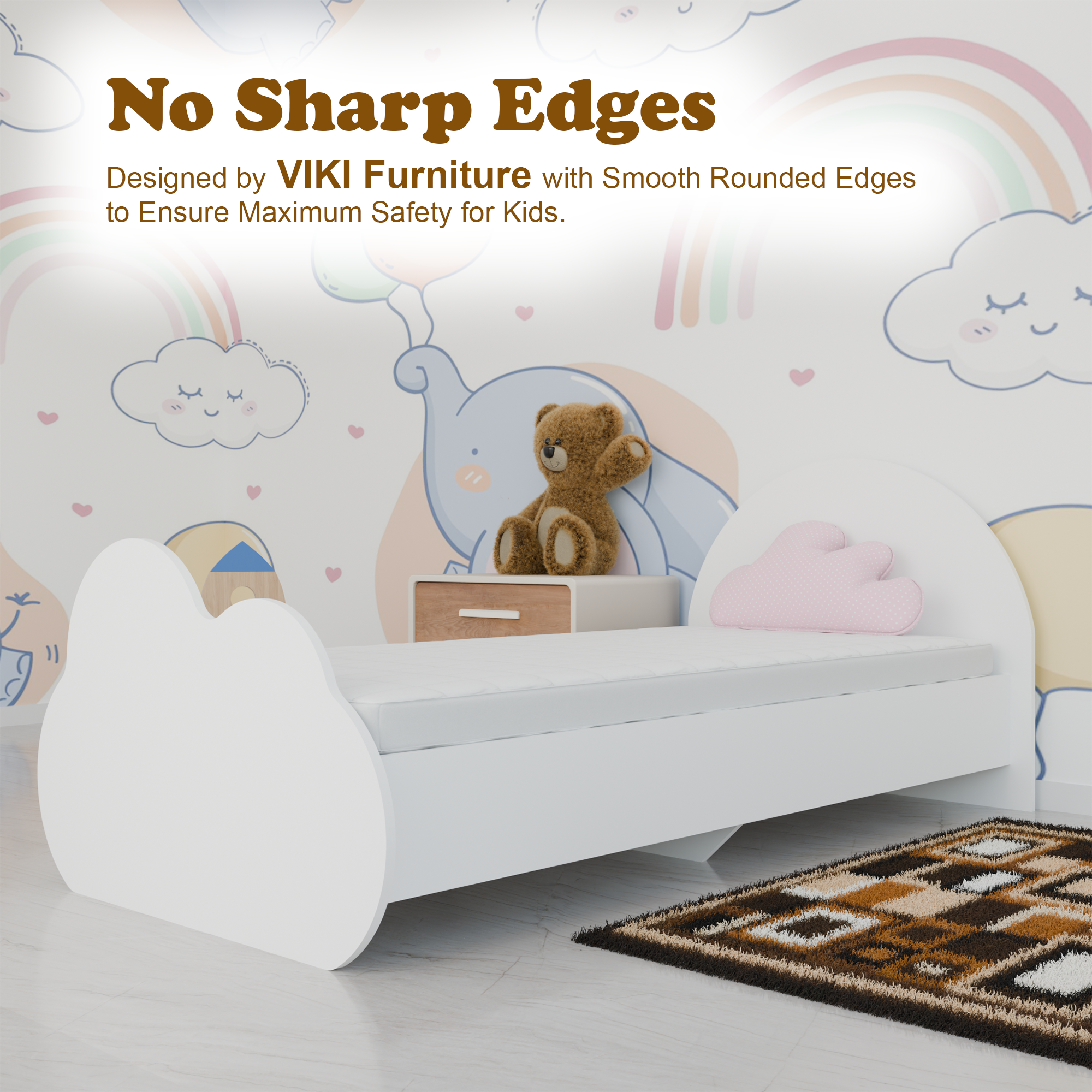 DreamCloud | Bed Cloud Footer Bed VIKI FURNITURE