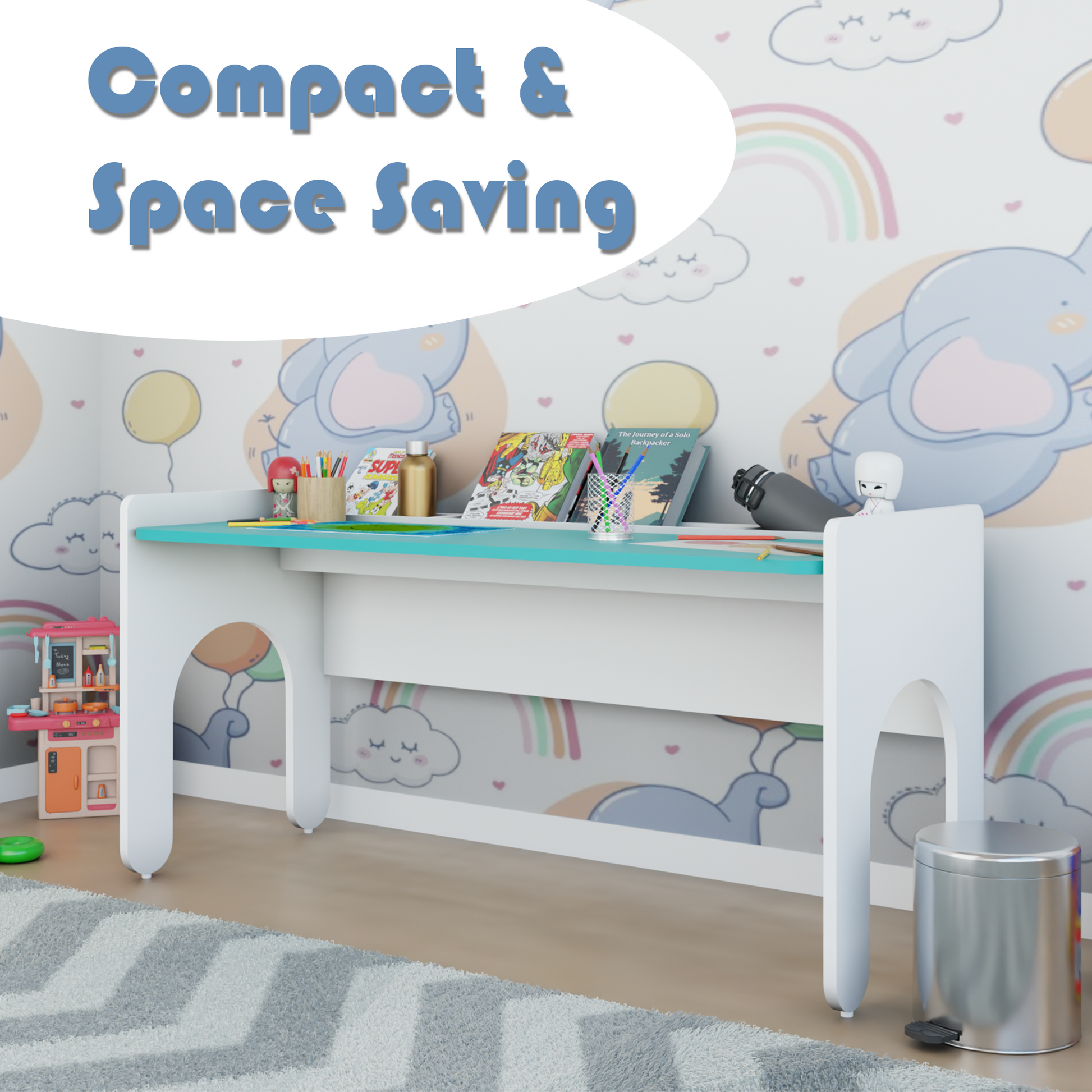LittleLearners | Study Table | 2 Kids Study Table VIKI FURNITURE