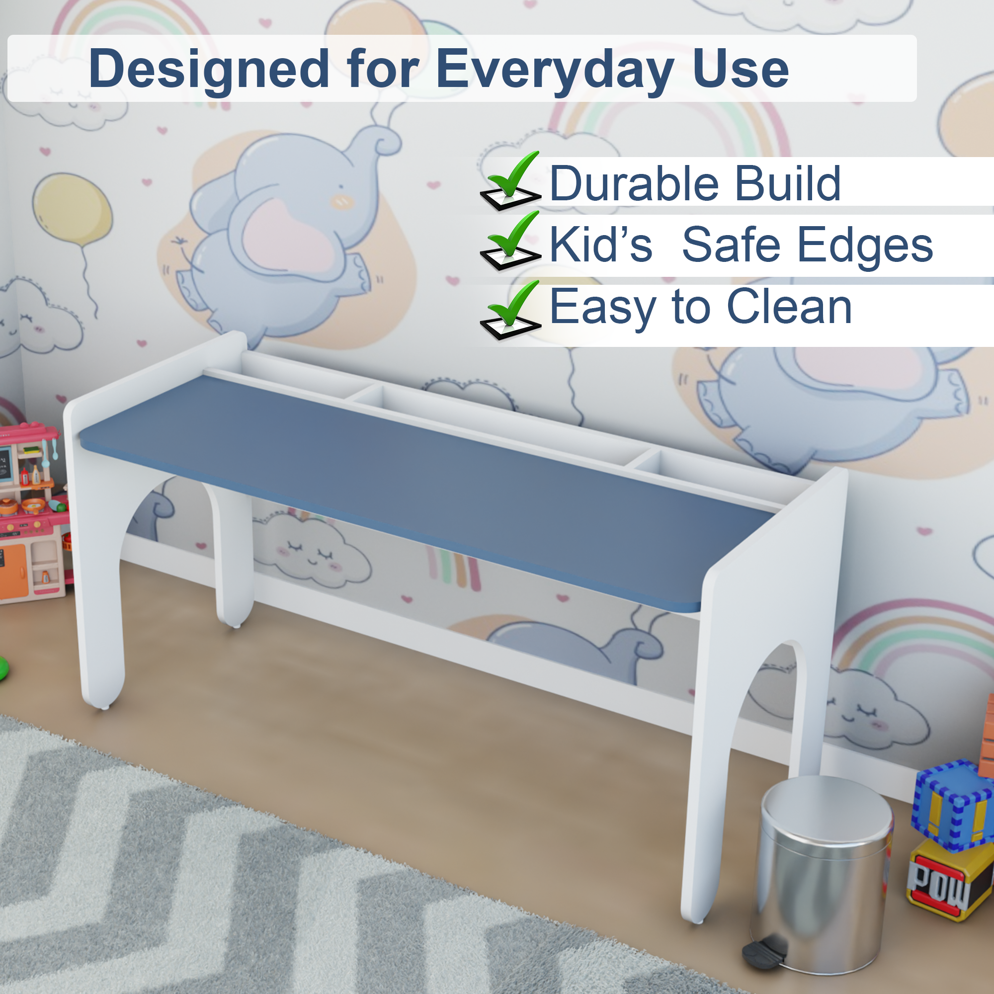 LittleLearners | Study Table | 2 Kids Study Table VIKI FURNITURE