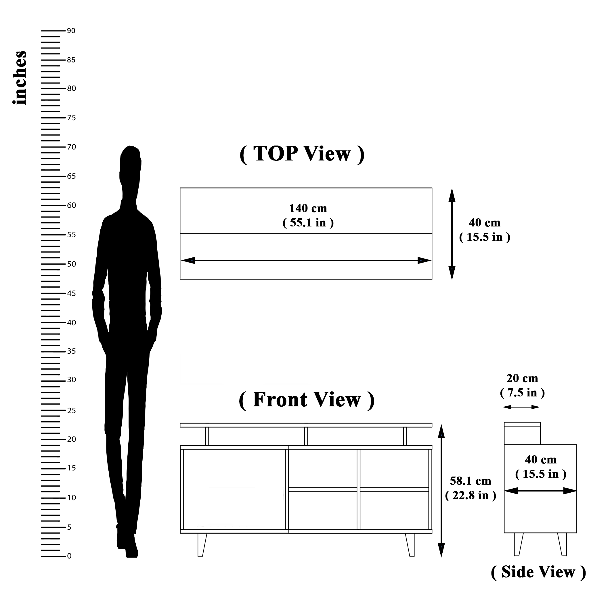TV Unit | 1 Door, Open Shelves & Extension | Single Color TV & Entertainment Unit VIKI FURNITURE