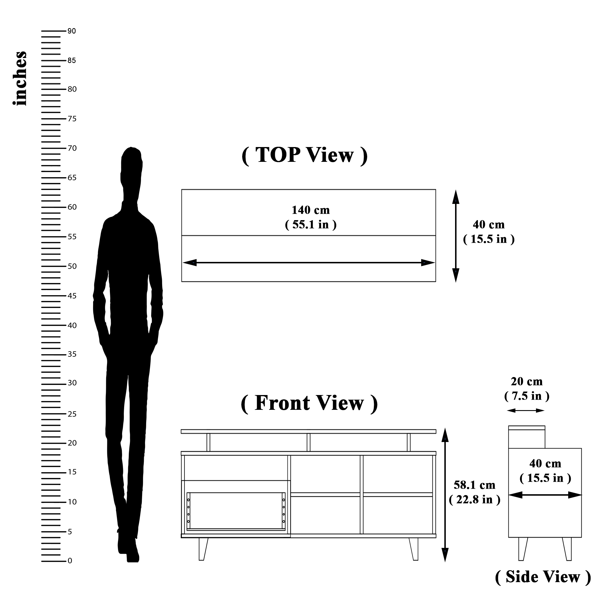 TV Unit | 1 Drawer, Shelf, Open Shelves & Extension | Single Color TV & Entertainment Unit VIKI FURNITURE