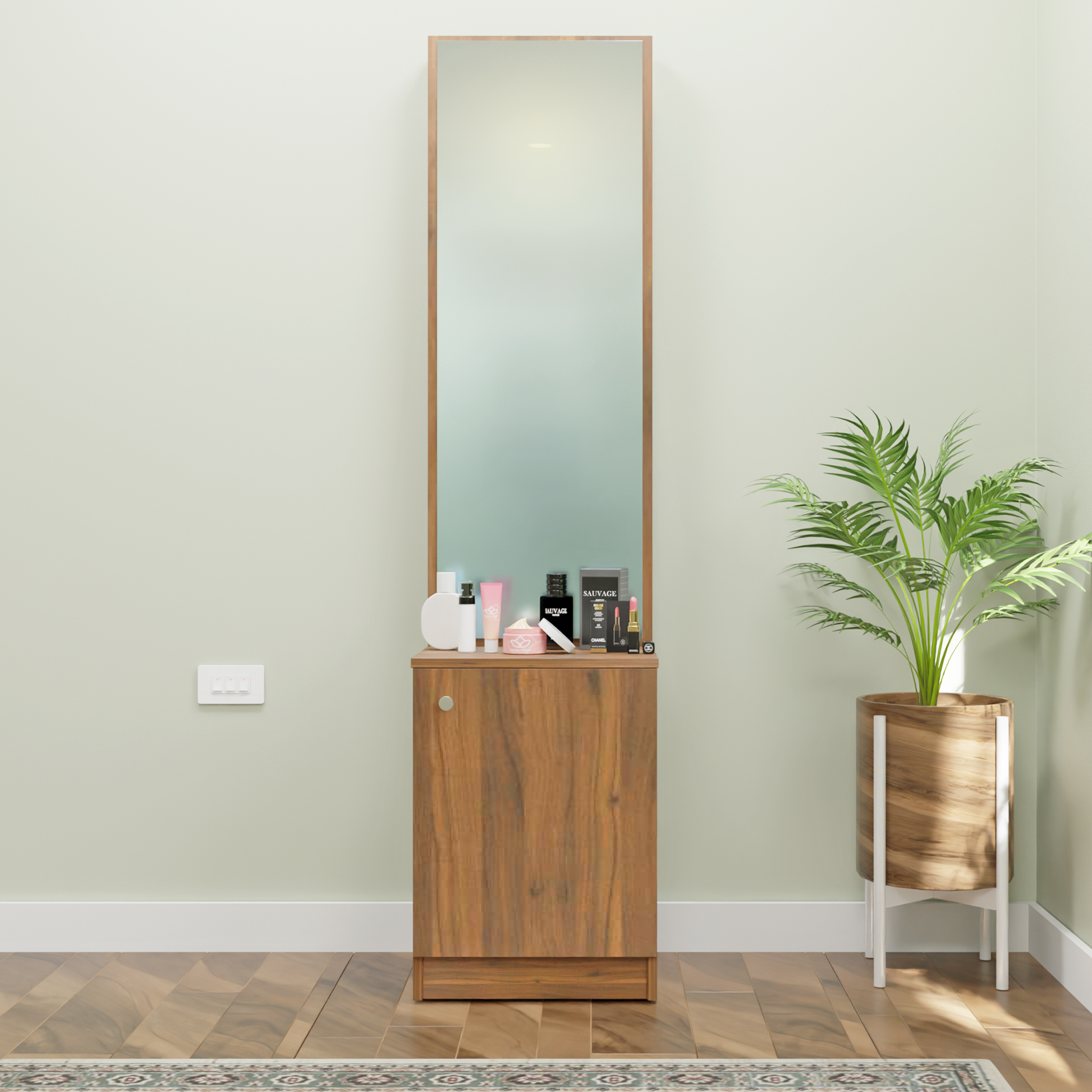 Dressing Table with Mirror Door | Shelves Dressing Table VIKI FURNITURE