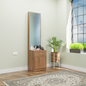 Dressing Table with Mirror Door | Door | Drawer & Open Shelves Dressing Table VIKI FURNITURE Brussel Walnut