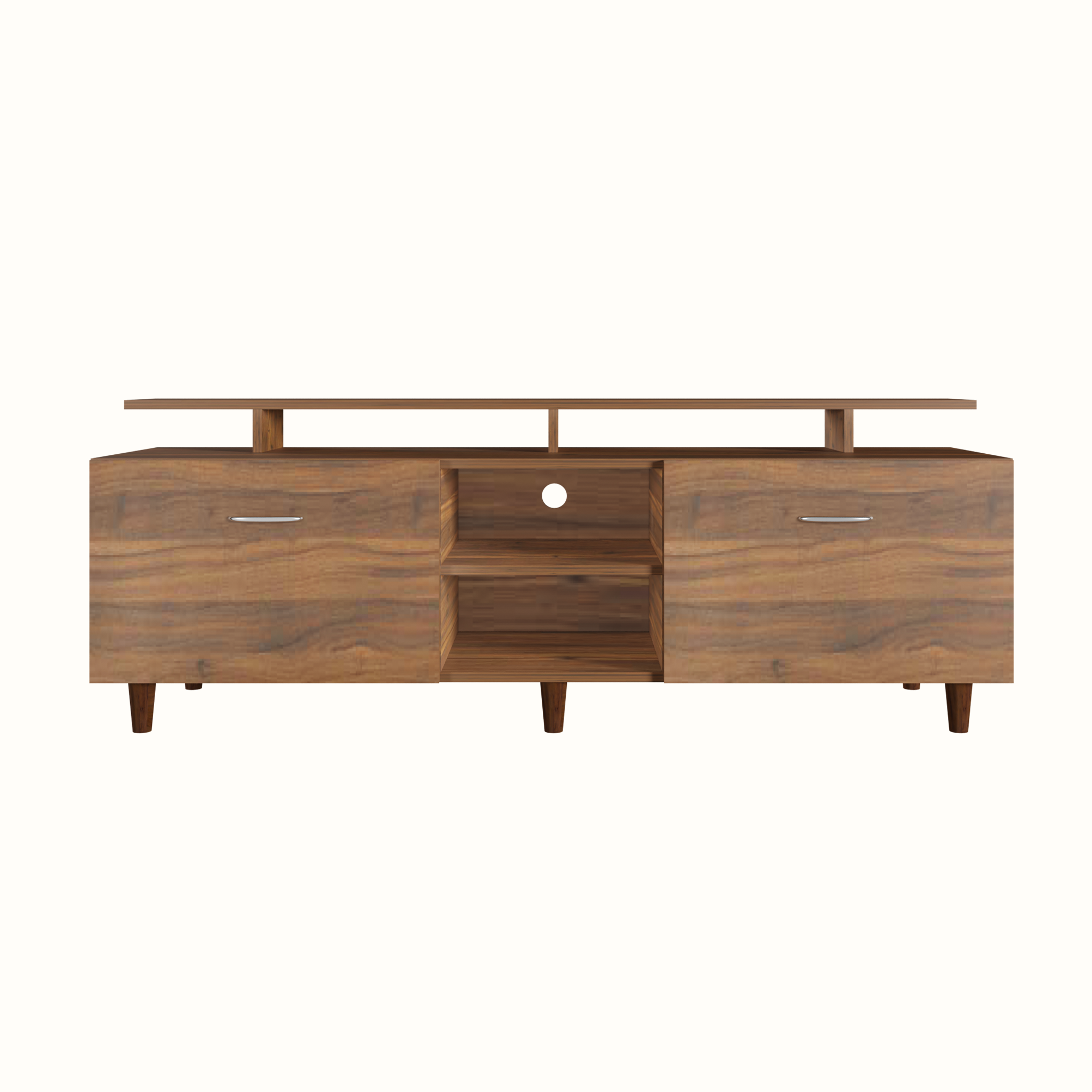 TV Unit | Drawers, Open Shelf & Extension | Single Color TV & Entertainment Unit VIKI FURNITURE