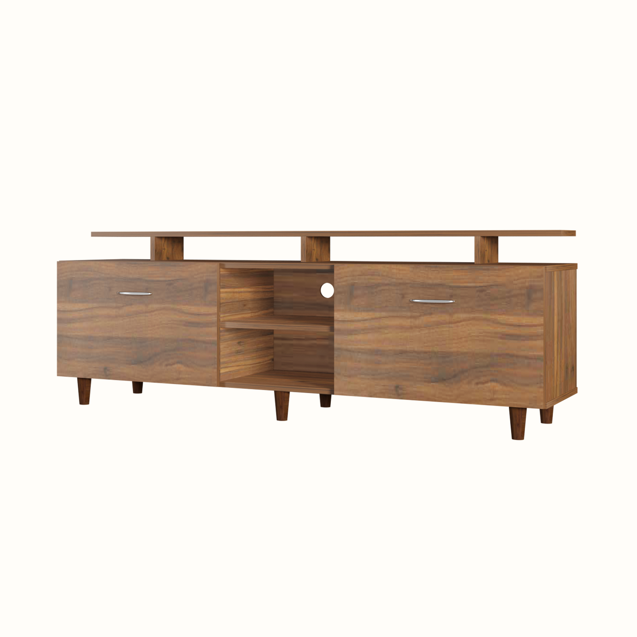 TV Unit | Drawers, Open Shelf & Extension | Single Color TV & Entertainment Unit VIKI FURNITURE
