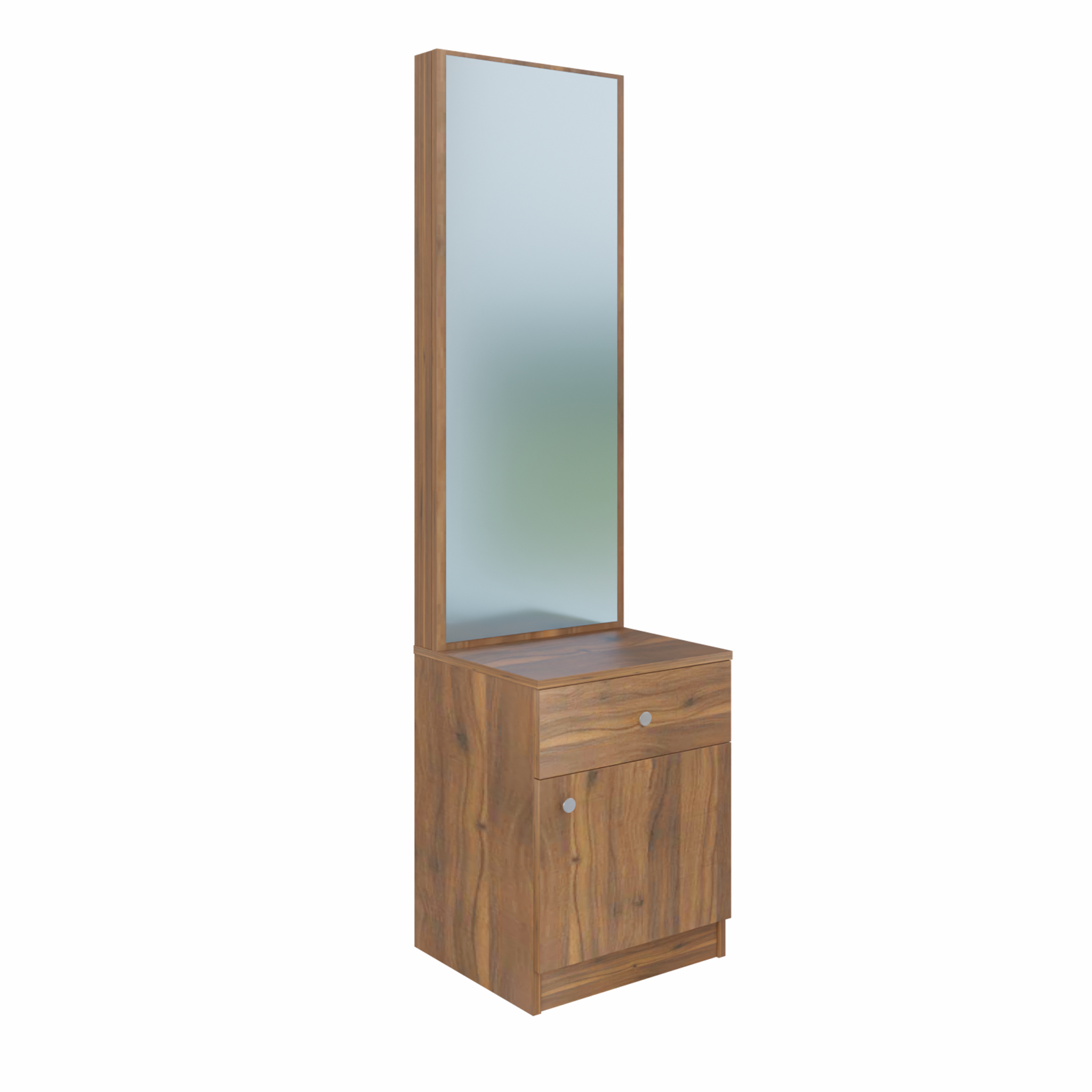 Dressing Table with Mirror Door | Door | Drawer & Open Shelves Dressing Table VIKI FURNITURE
