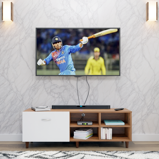 TV Unit | 1 Drawer, Open Shelves | Dual Color TV & Entertainment Unit VIKI FURNITURE