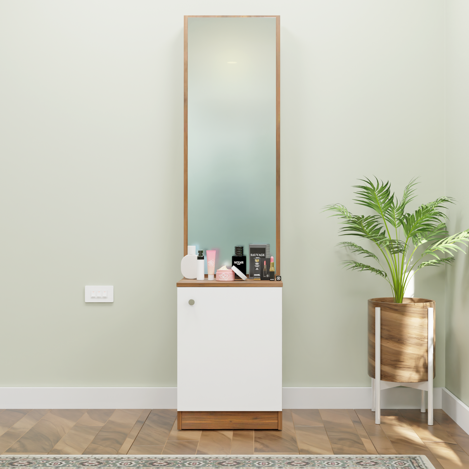 Dressing Table with Mirror Door | Shelves Dressing Table VIKI FURNITURE