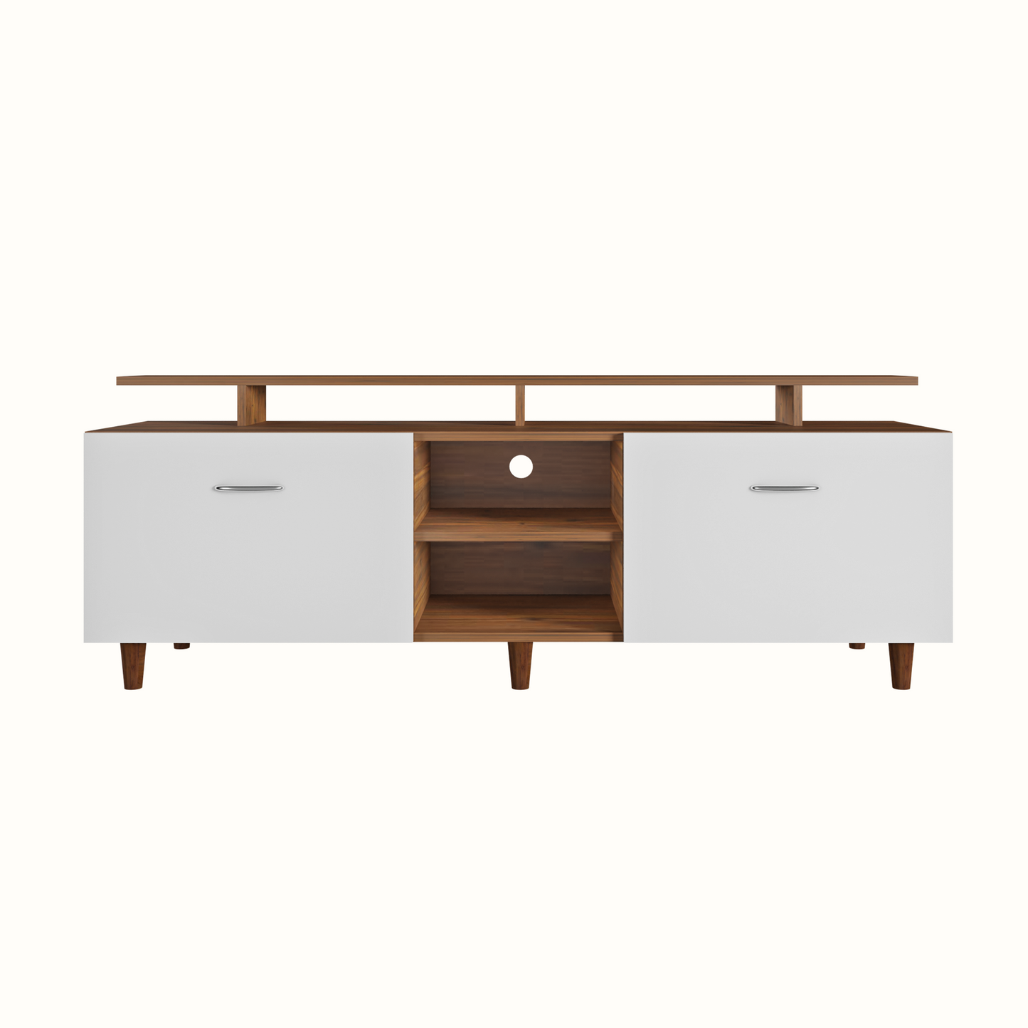 TV Unit | Drawers, Open Shelf & Extension | Dual Color TV & Entertainment Unit VIKI FURNITURE