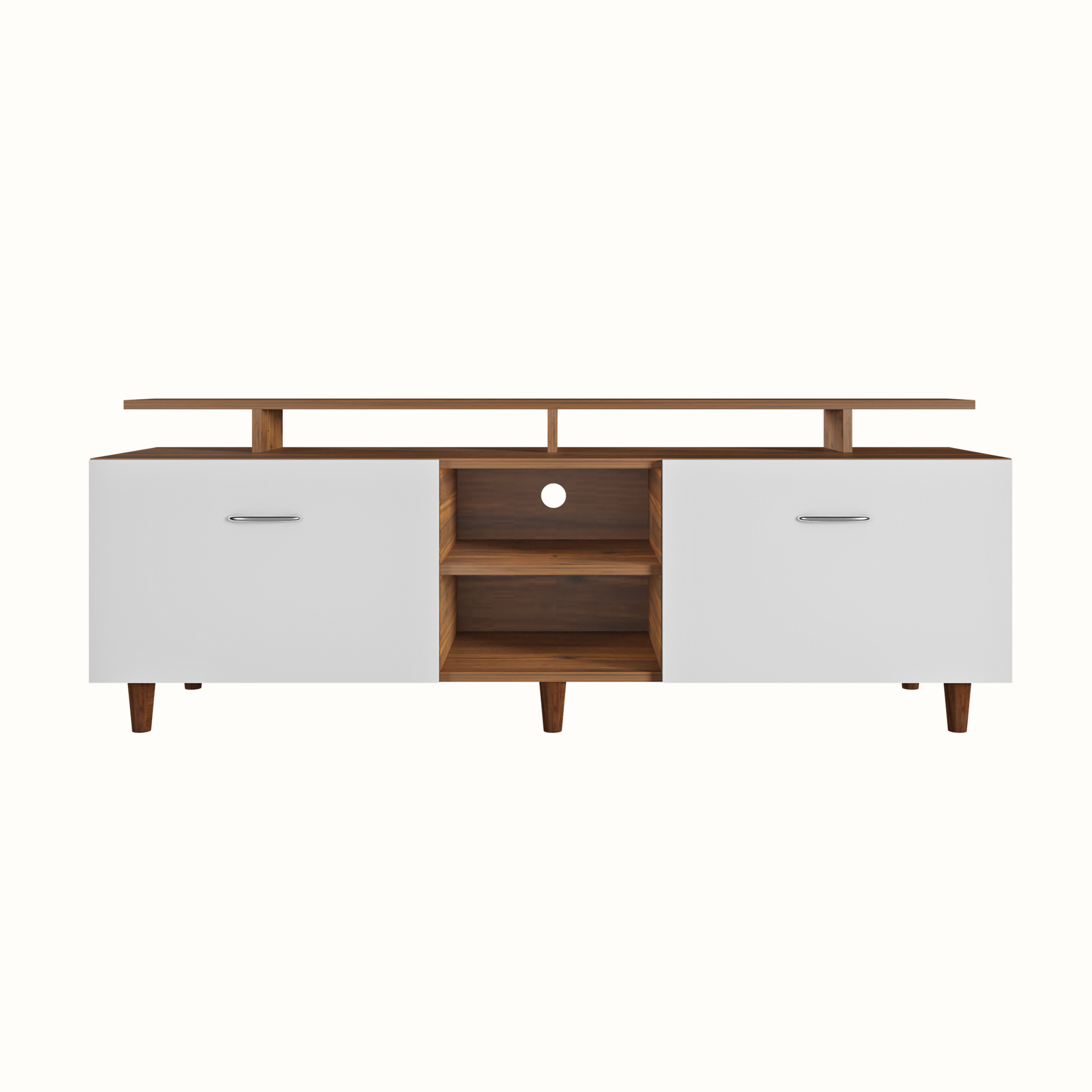 TV Unit | Drawers, Open Shelf & Extension | Dual Color TV & Entertainment Unit VIKI FURNITURE