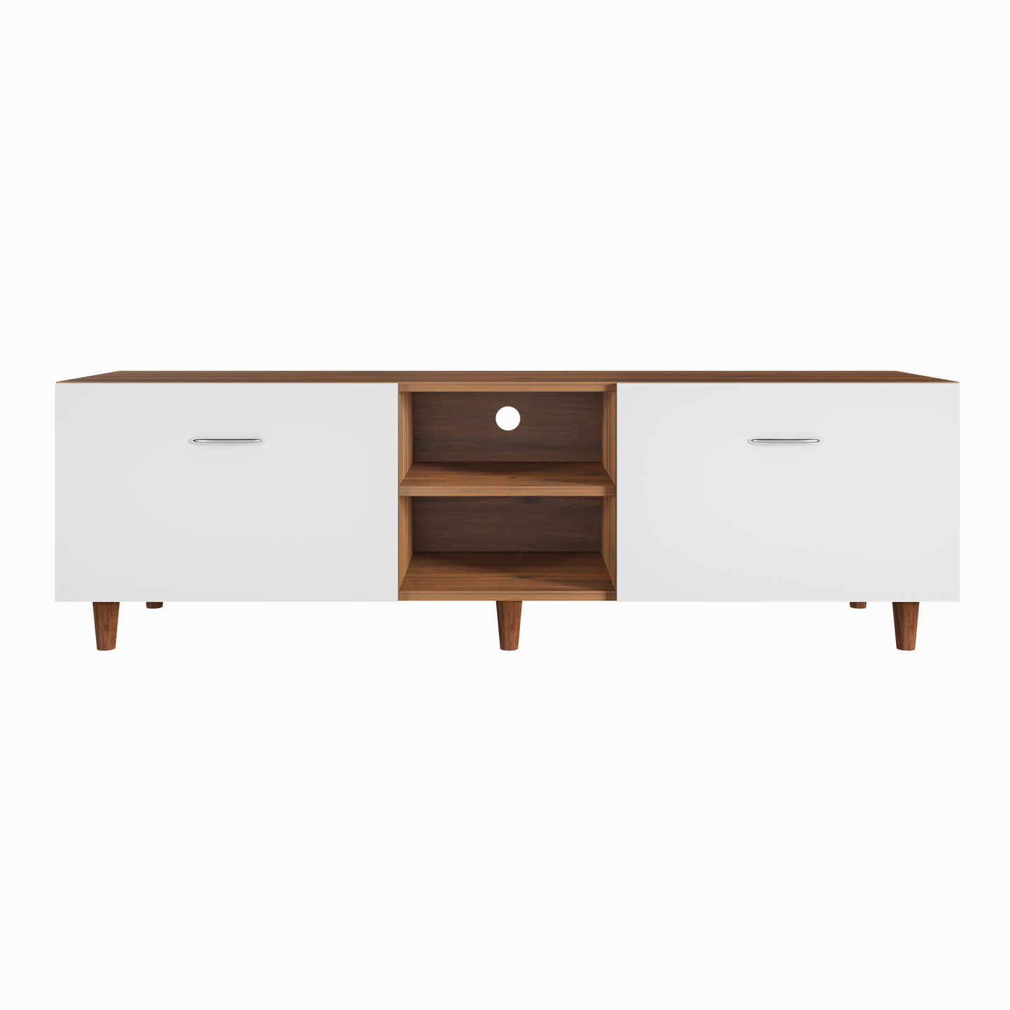 TV Unit | Drawers, Open Shelf | Dual Color TV & Entertainment Unit VIKI FURNITURE