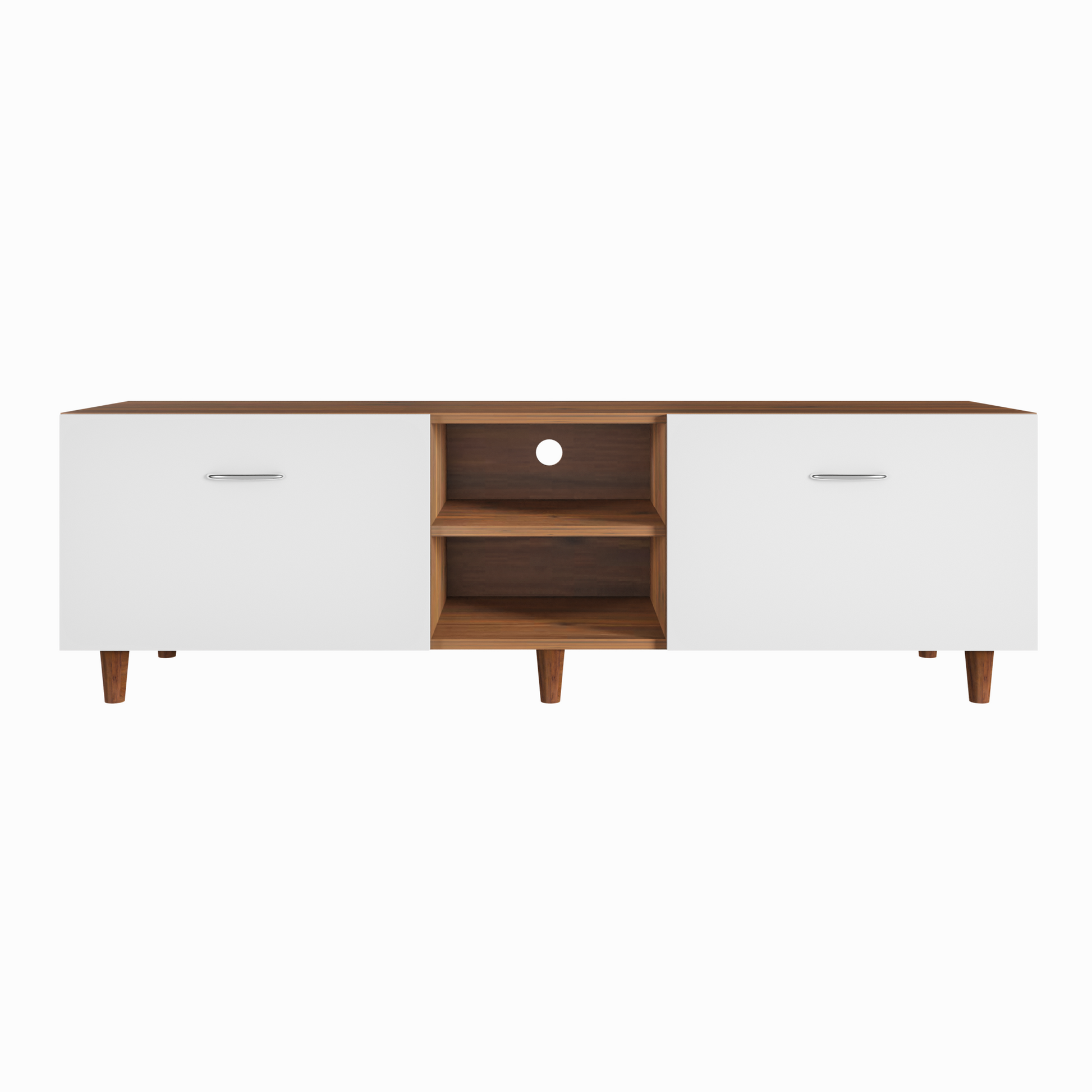 TV Unit | Drawers, Open Shelf | Dual Color TV & Entertainment Unit VIKI FURNITURE