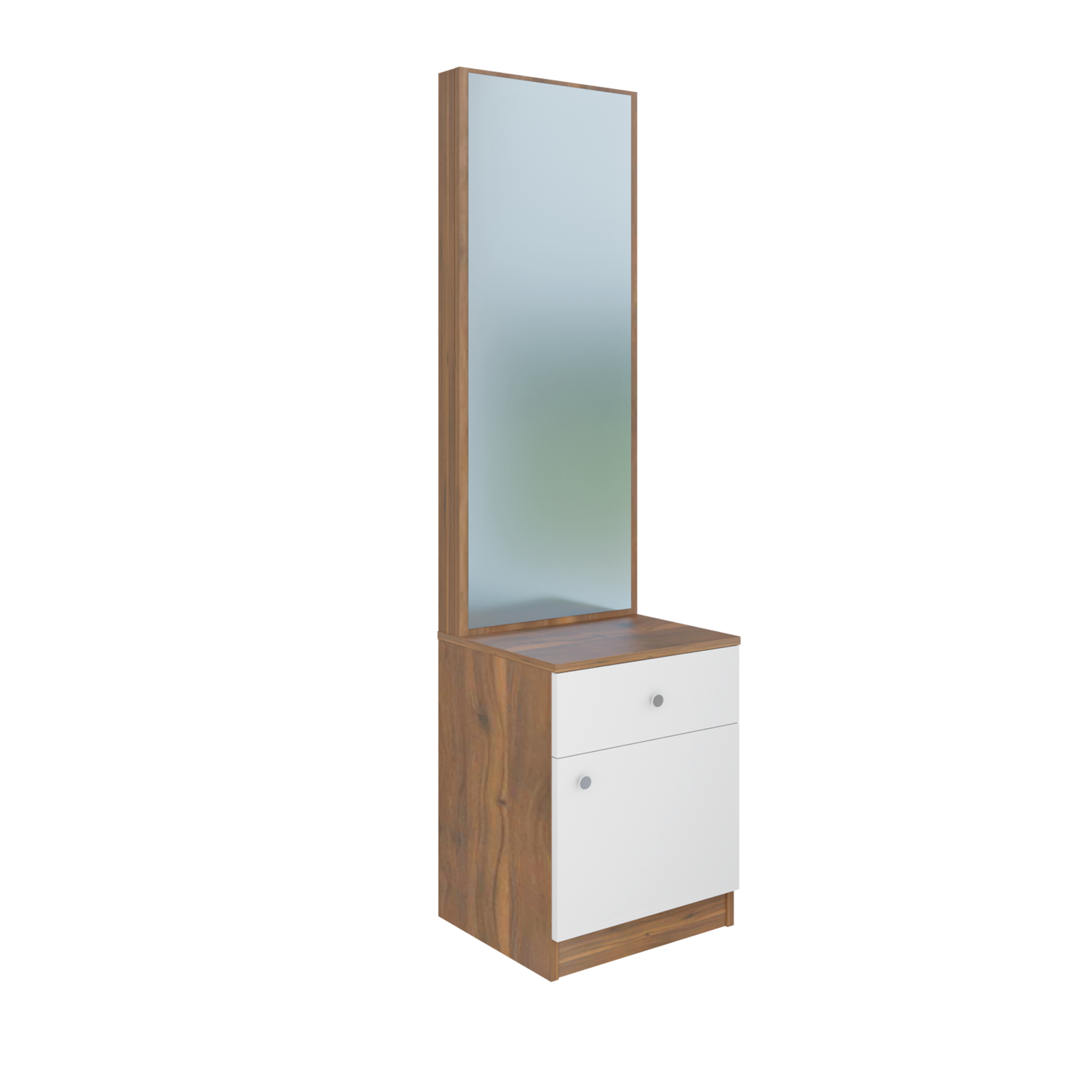 Dressing Table with Mirror Door | Door | Drawer & Open Shelves Dressing Table VIKI FURNITURE