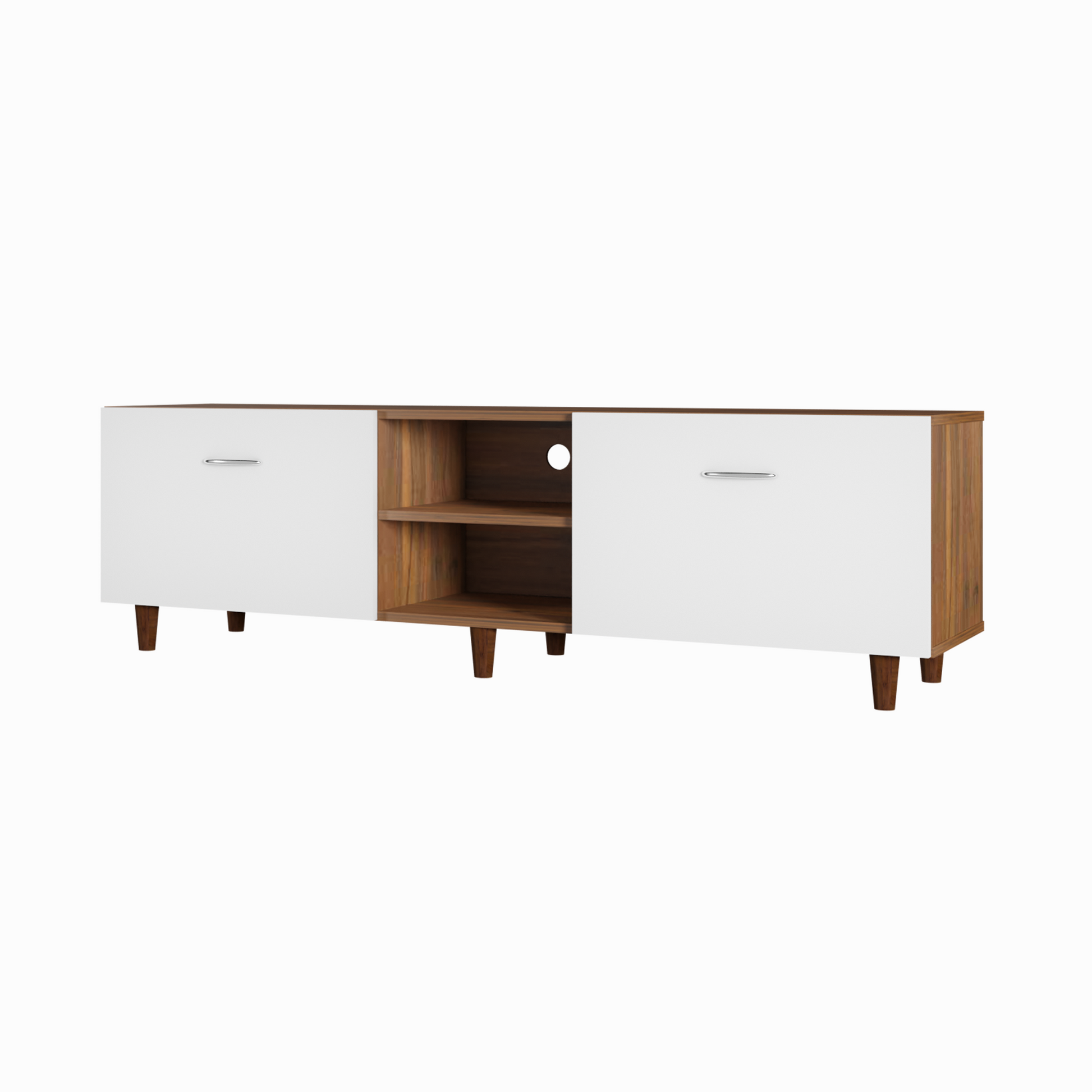 TV Unit | Drawers, Open Shelf | Dual Color TV & Entertainment Unit VIKI FURNITURE