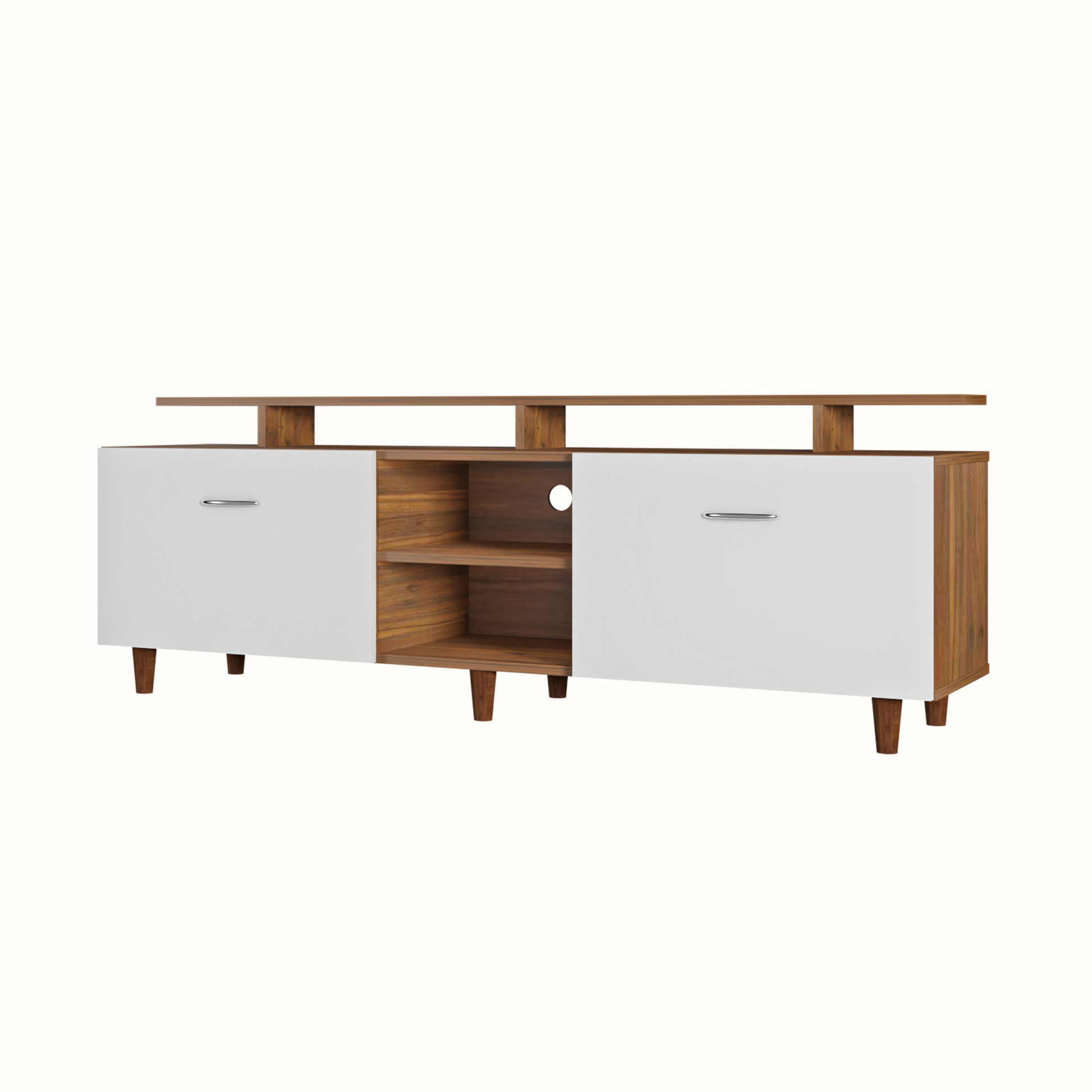 TV Unit | Drawers, Open Shelf & Extension | Dual Color TV & Entertainment Unit VIKI FURNITURE